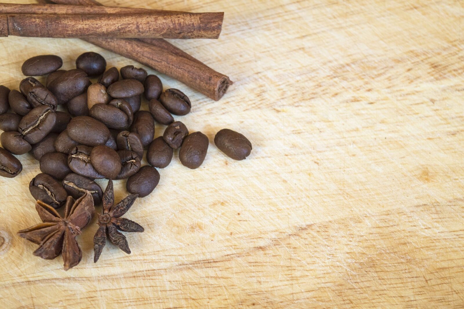Nikon D3200 sample photo. Coffee, spices, star anise photography