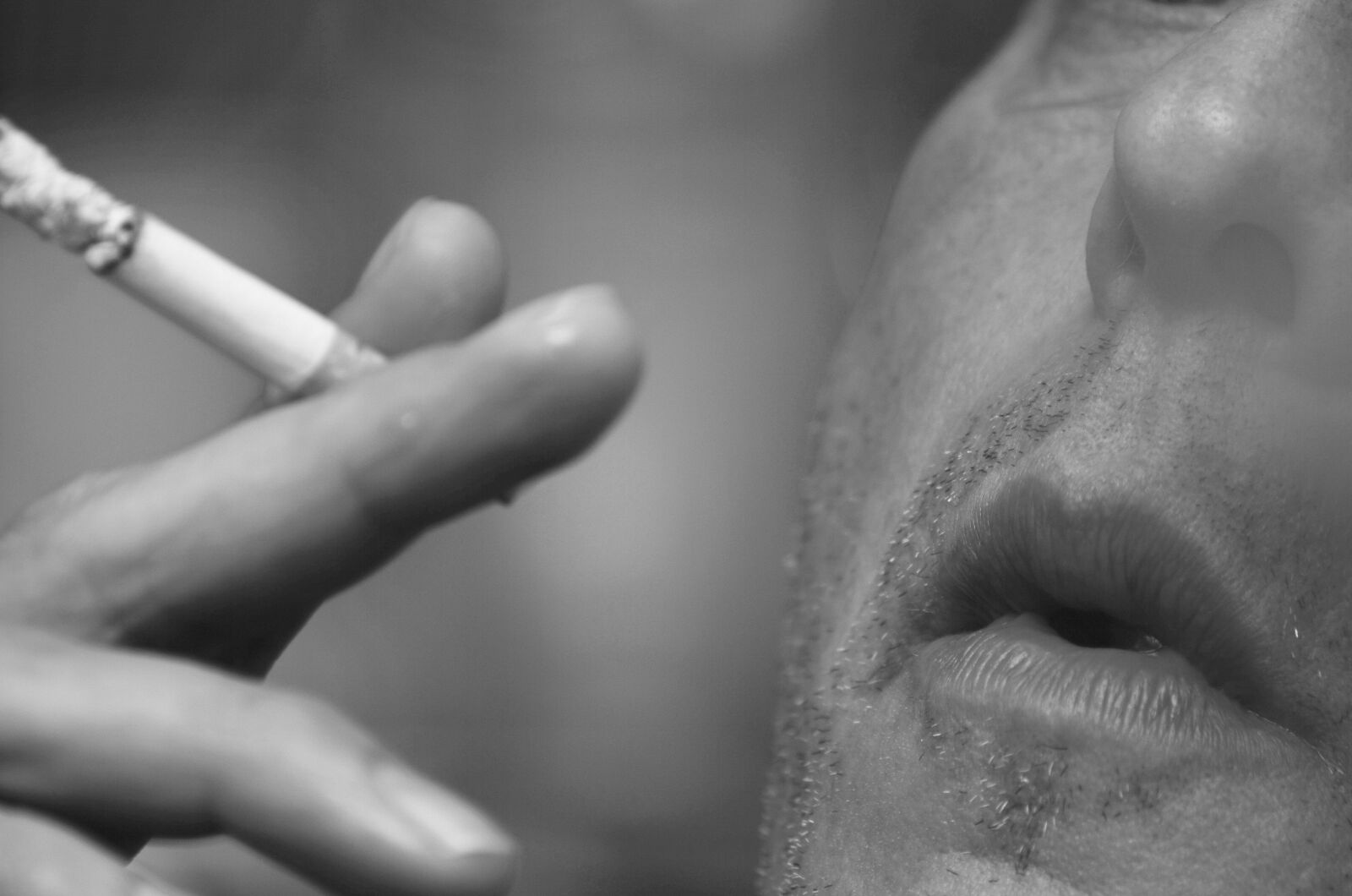 Nikon D7000 sample photo. Smoking, cigarette, mouth photography