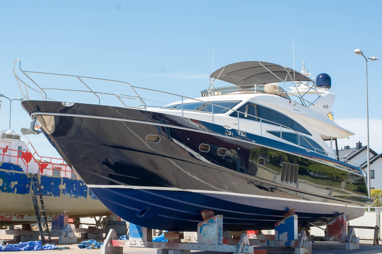 Nikon D7100 sample photo. Yacht, motor, marina photography