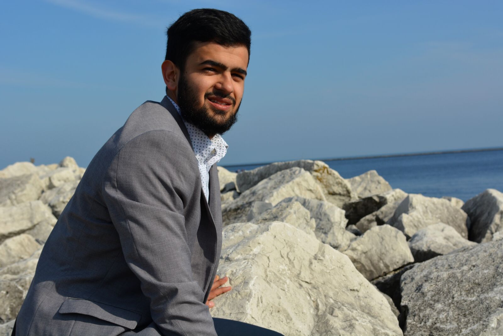 Nikon D5200 sample photo. Lake, lighthouse, michigan photography