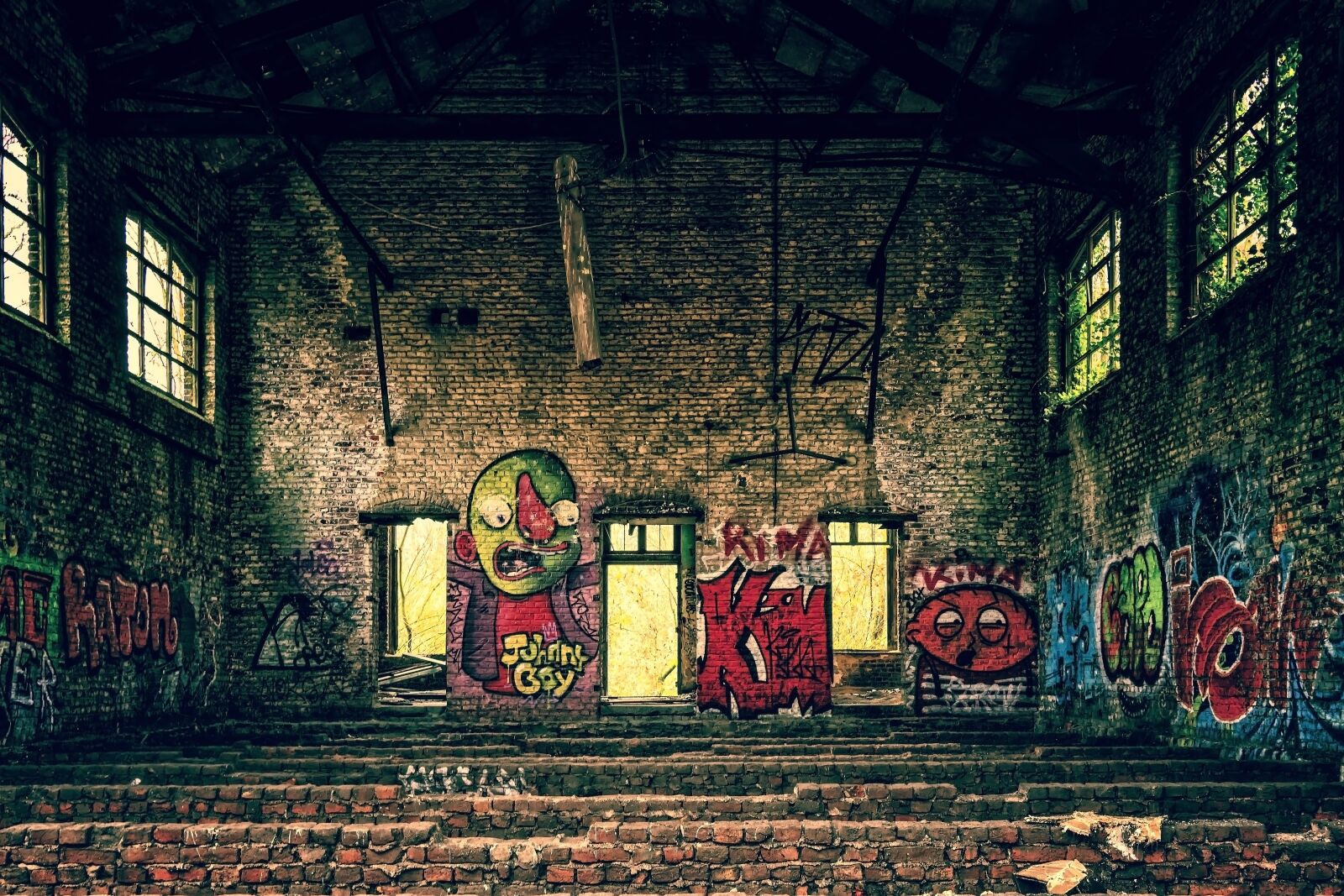 Nikon D3300 sample photo. Lost places, pforphoto, hall photography