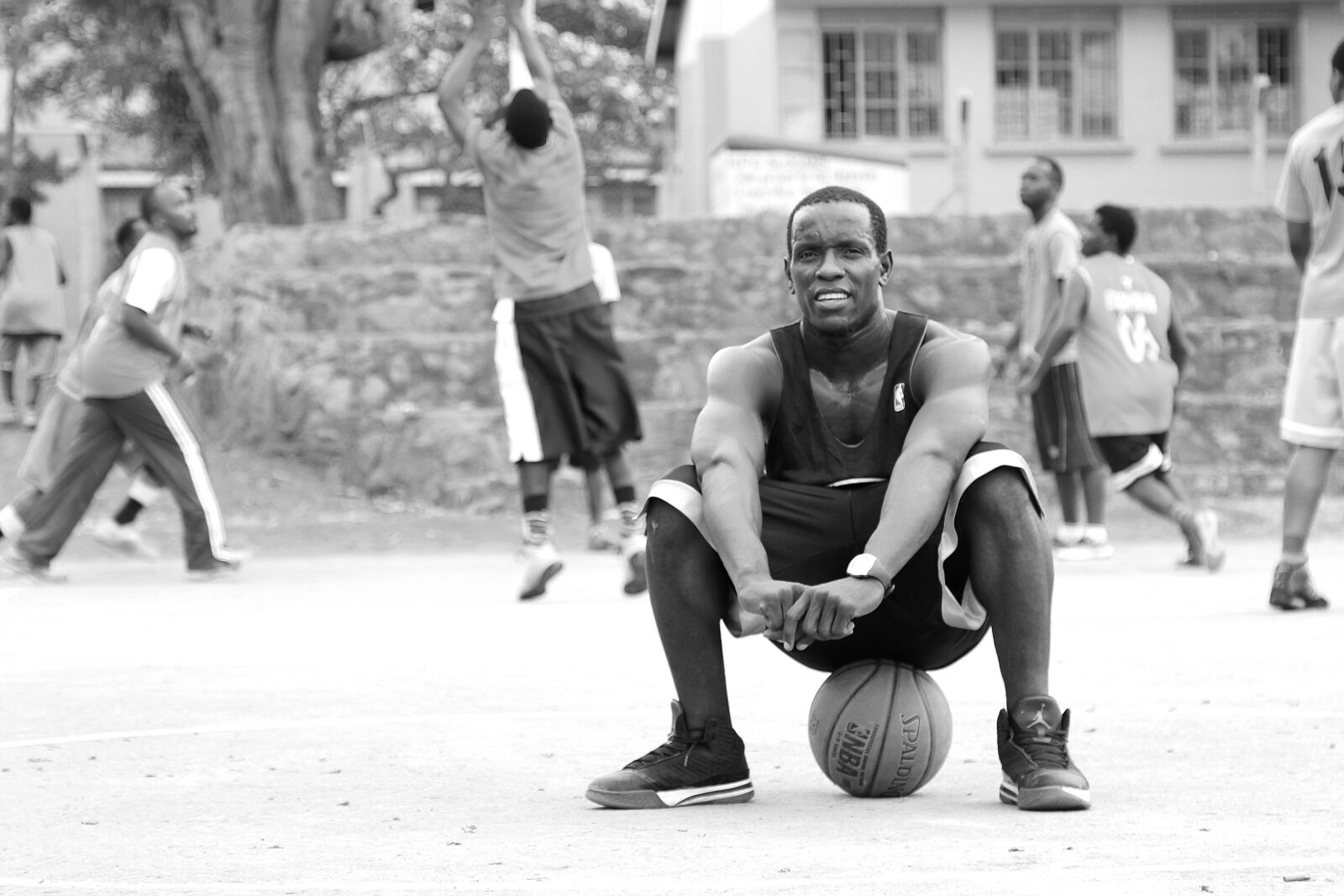 Canon EOS 650D (EOS Rebel T4i / EOS Kiss X6i) + Canon EF 24-105mm F4L IS USM sample photo. Basketball, africa, travel photography