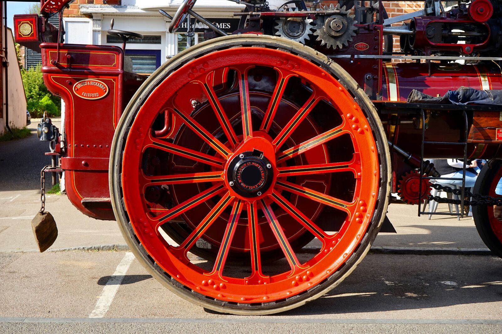 Sony a7 sample photo. Traction engine, wheel, engine photography