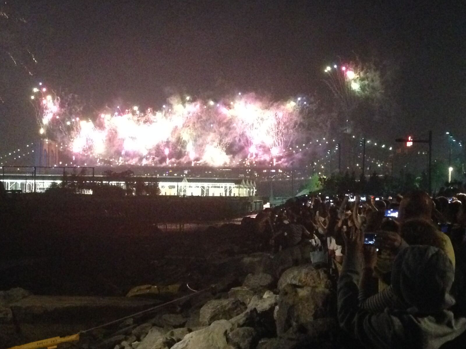 iPhone 5 back camera 4.12mm f/2.4 sample photo. Fireworks photography