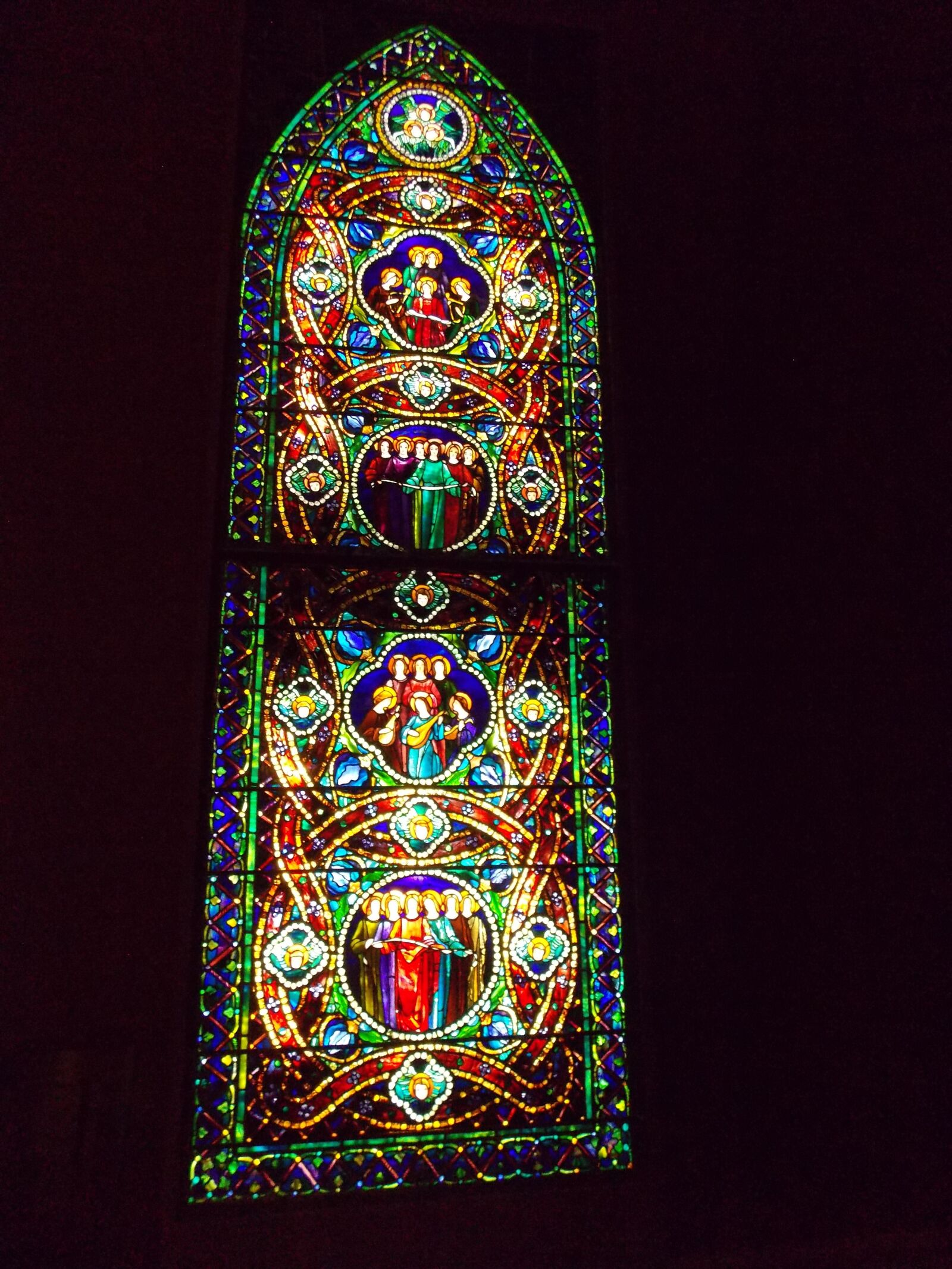 Nikon Coolpix L810 sample photo. Stained glass, louis comfort photography