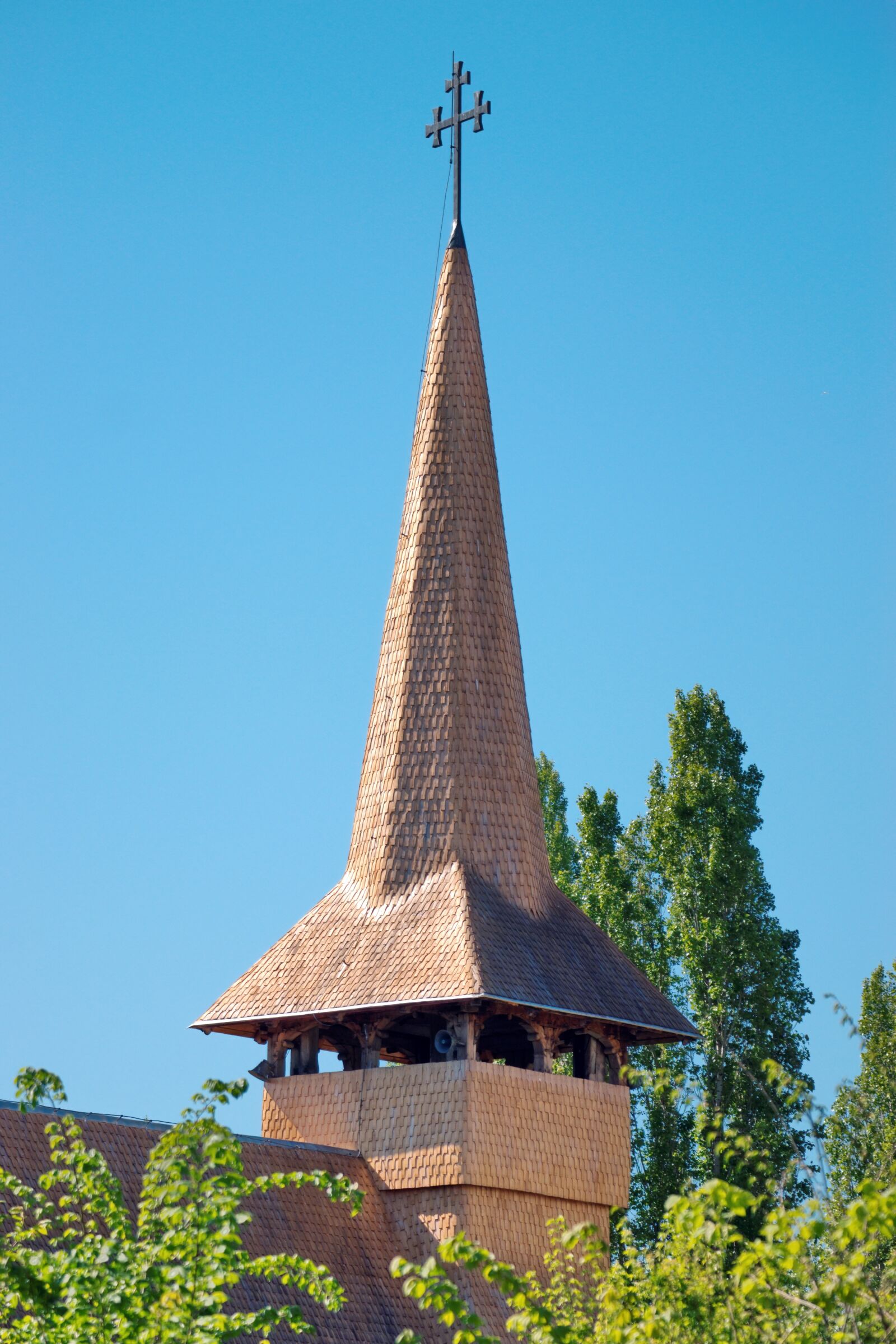 Nikon D5300 sample photo. Tower, church, wood photography