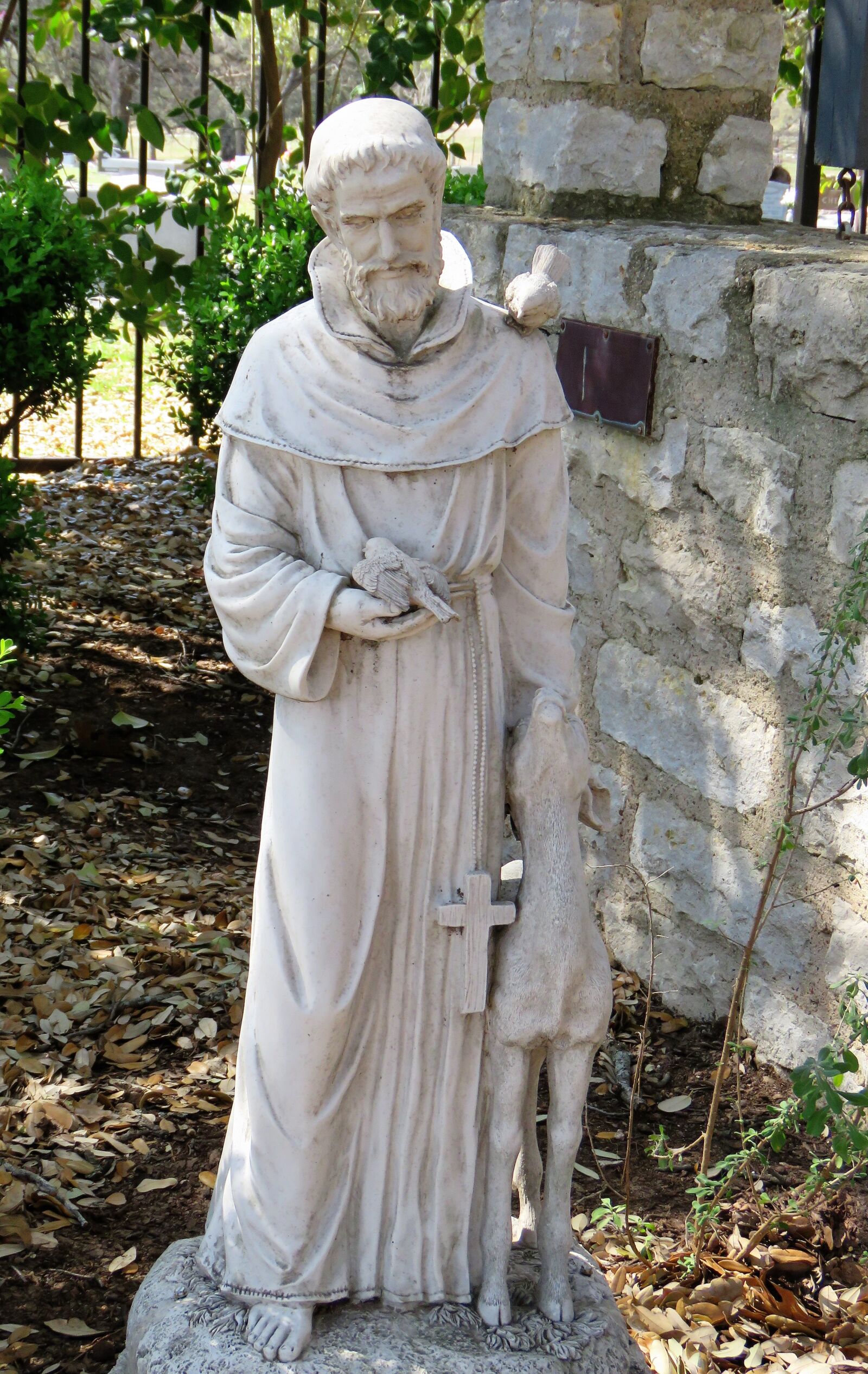 Canon PowerShot SX60 HS sample photo. Statue, saint francis of photography