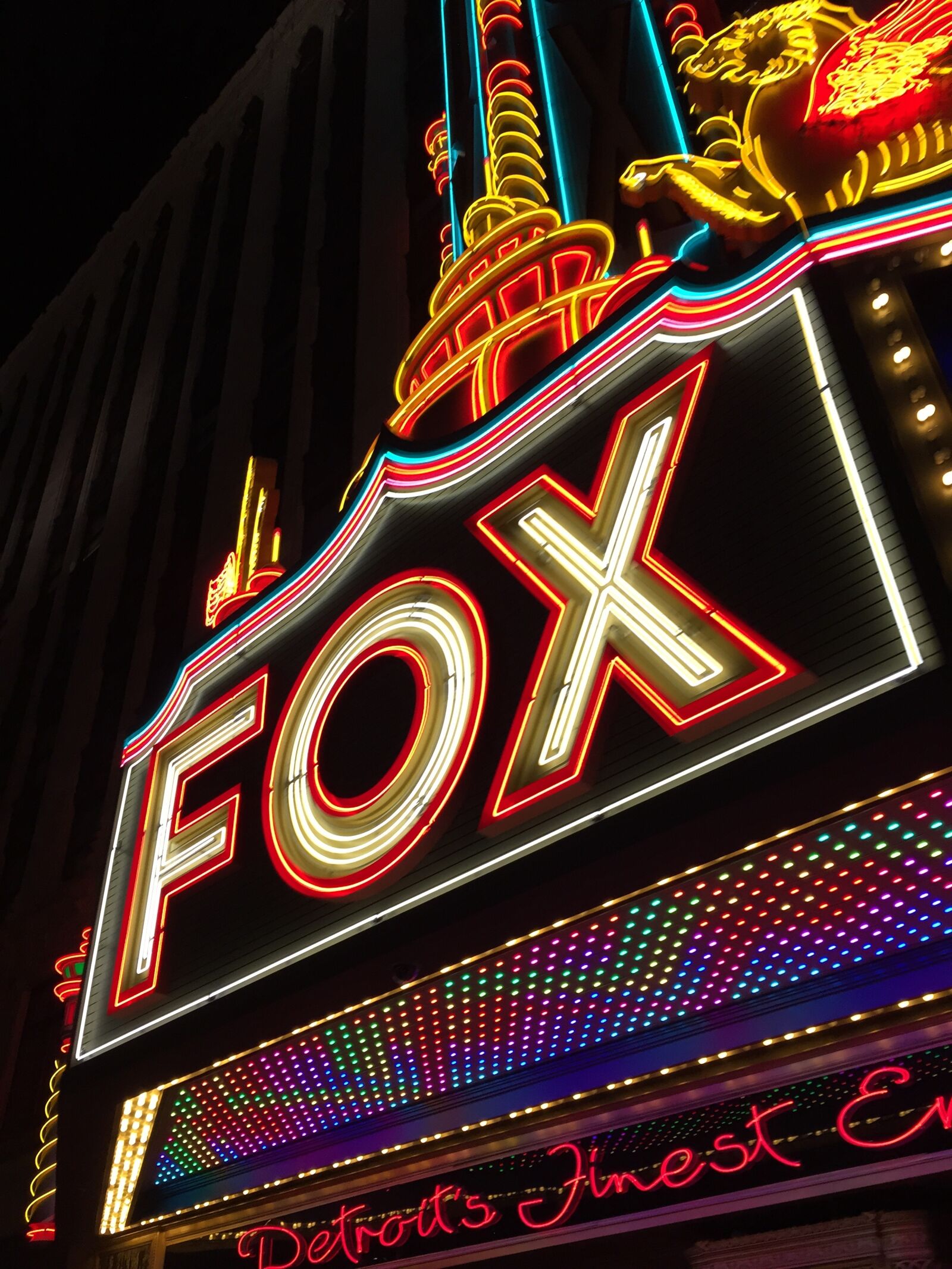 Apple iPhone 6 sample photo. Detroit, fox, theater photography