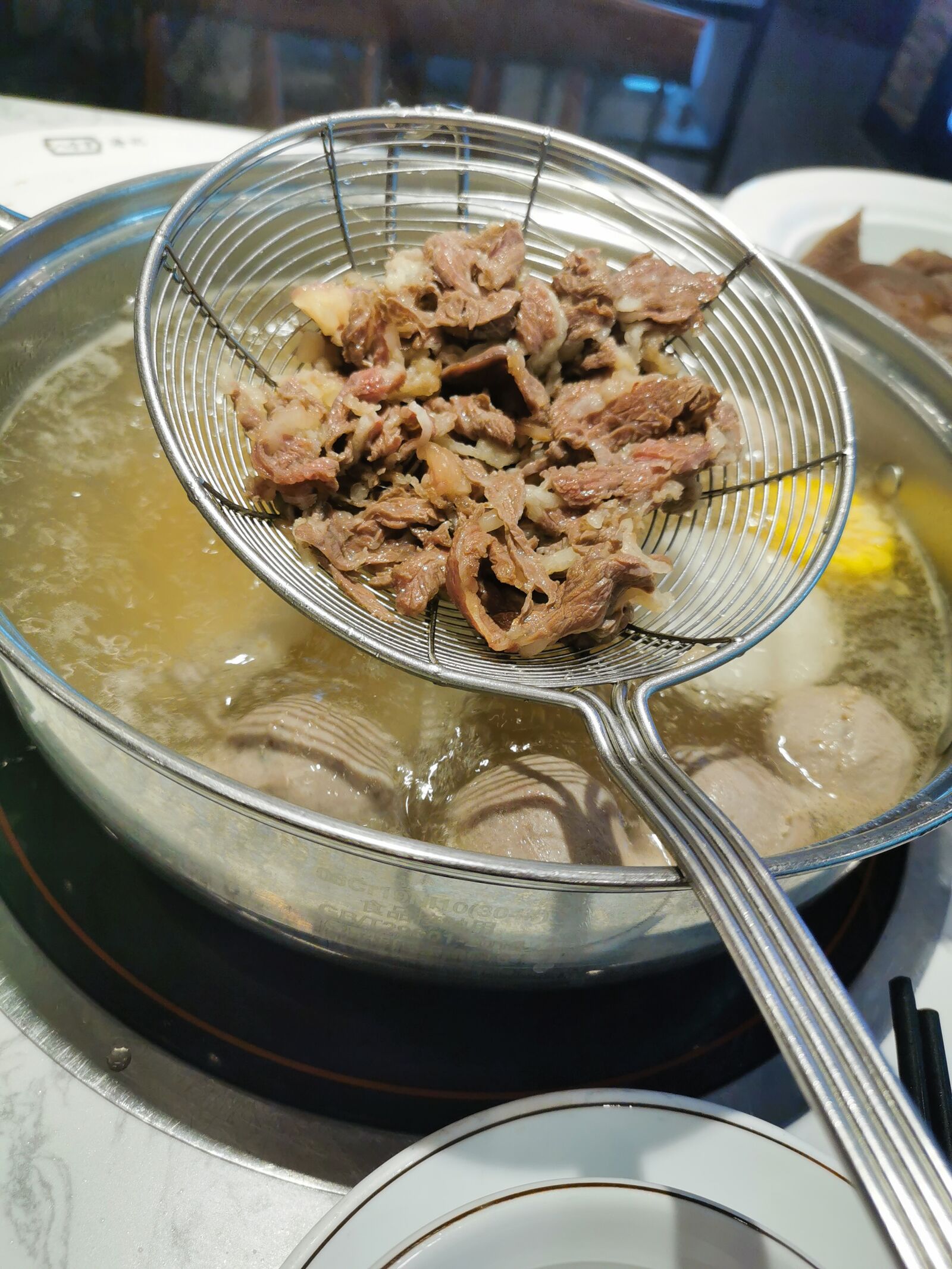 HUAWEI P30 sample photo. Meat, chaoshan, chafing dish photography