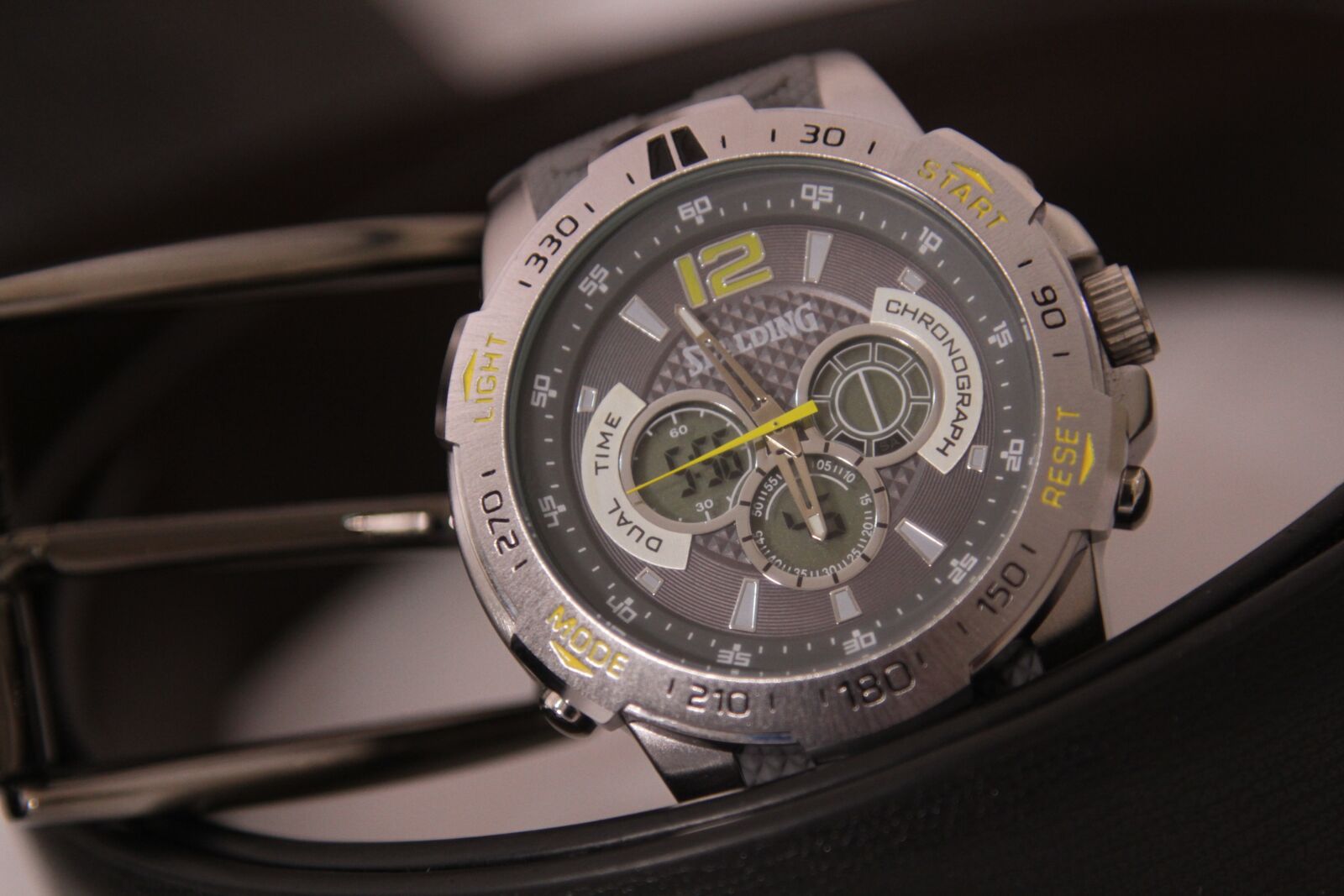 Canon EOS 7D + Canon EF 24-105mm F4L IS USM sample photo. Watch, belt, spalding photography