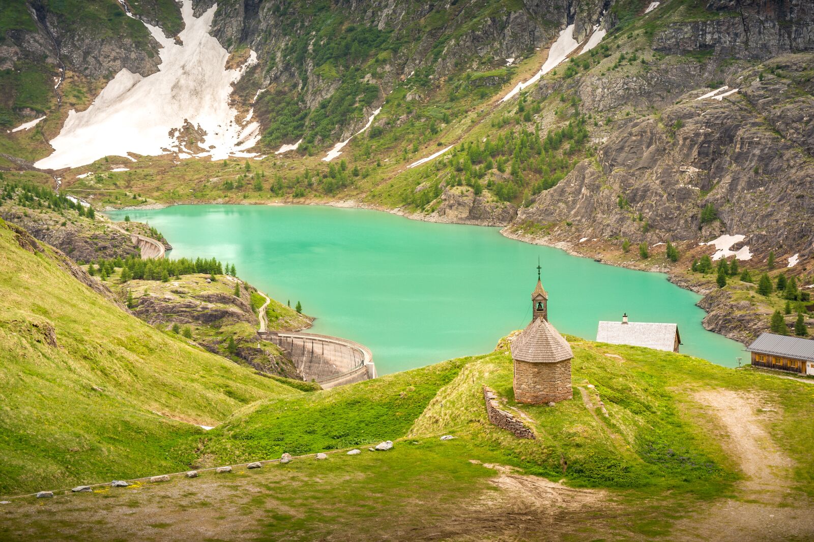 Nikon D7200 sample photo. Alpine, mountains, reservoir photography