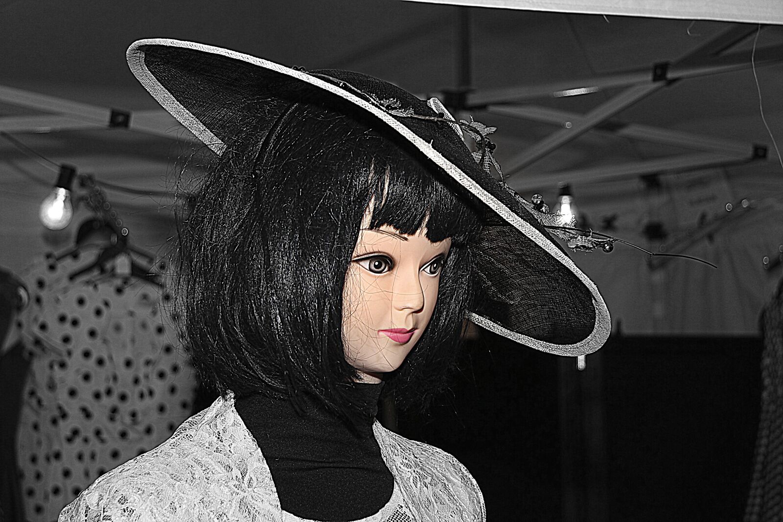 Canon EF-S 17-85mm F4-5.6 IS USM sample photo. Vintage expo, mannequin, cork photography