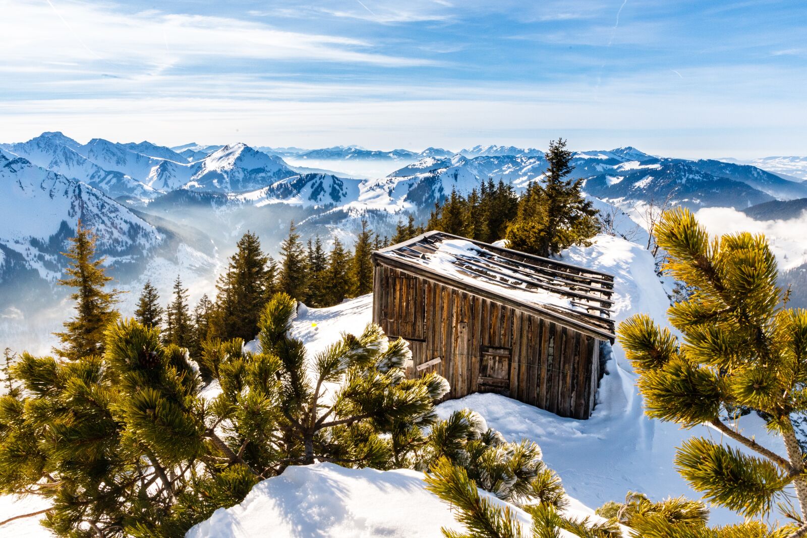 Canon EOS 6D Mark II sample photo. Hut, snow, mountains photography