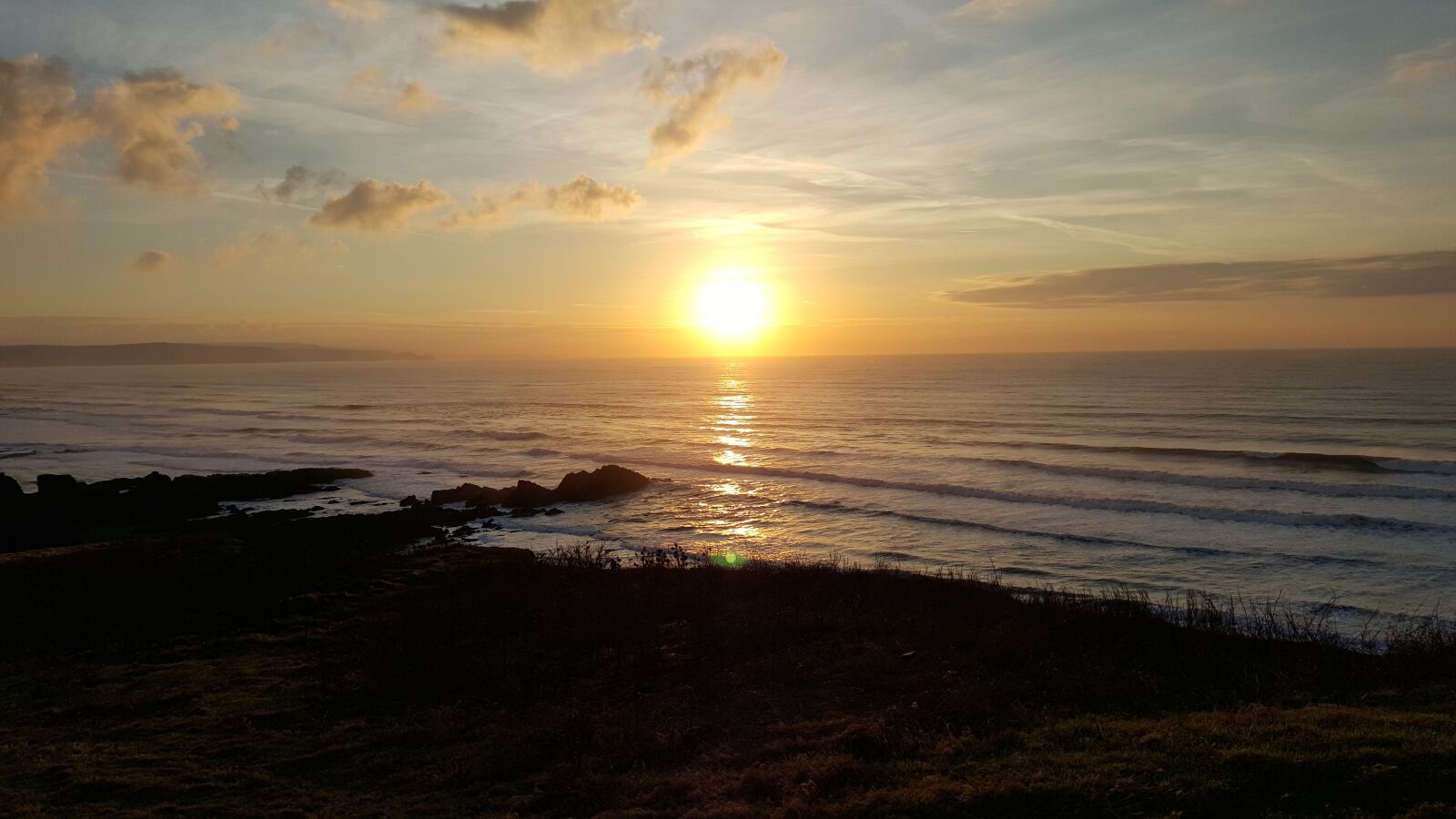 Samsung Galaxy S6 sample photo. Ocean, sunset, sea photography