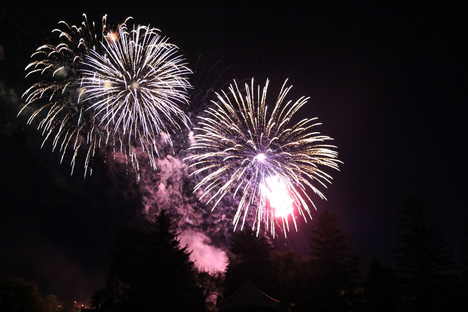 Canon EOS 750D (EOS Rebel T6i / EOS Kiss X8i) sample photo. Fireworks, fireworks display, canada photography