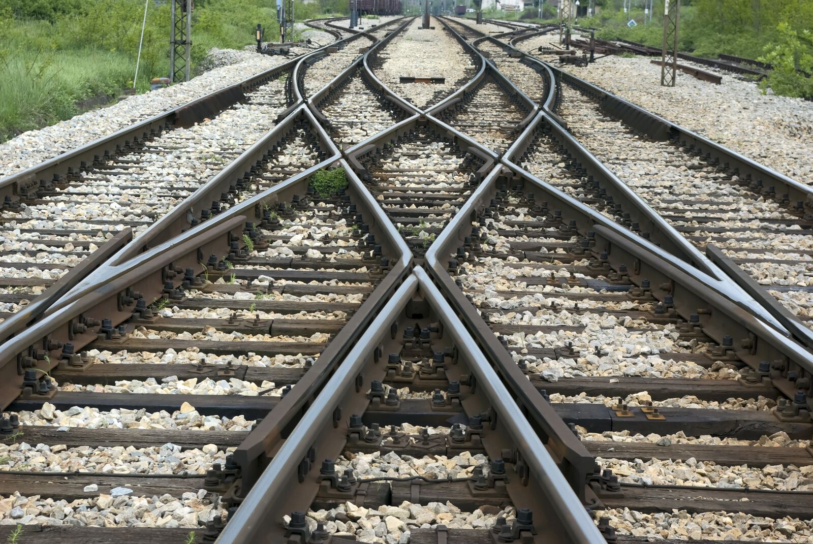 Samsung GX-10 sample photo. Railroad, crossroads, track photography