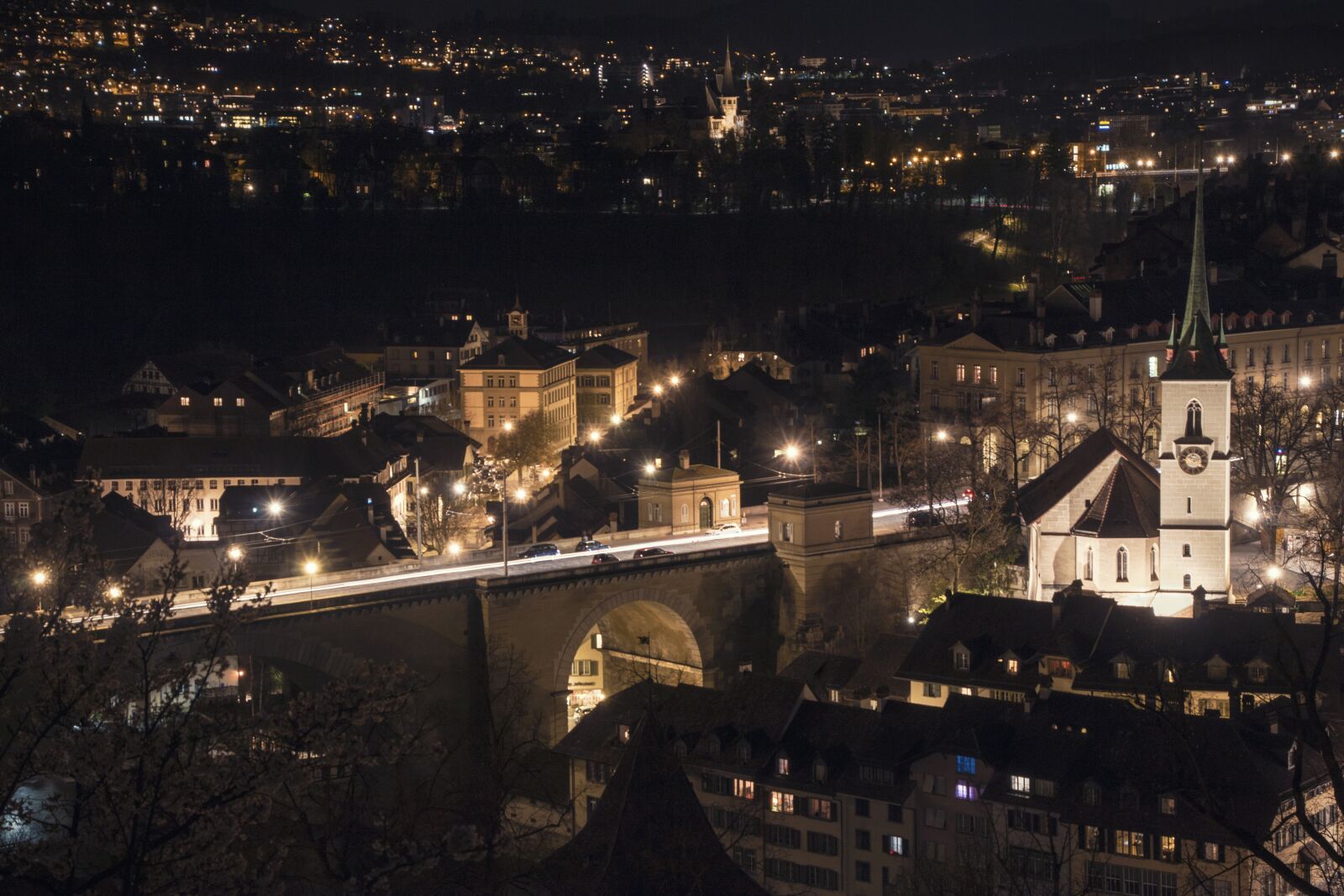 Canon EOS 70D sample photo. Bern, night, historic center photography