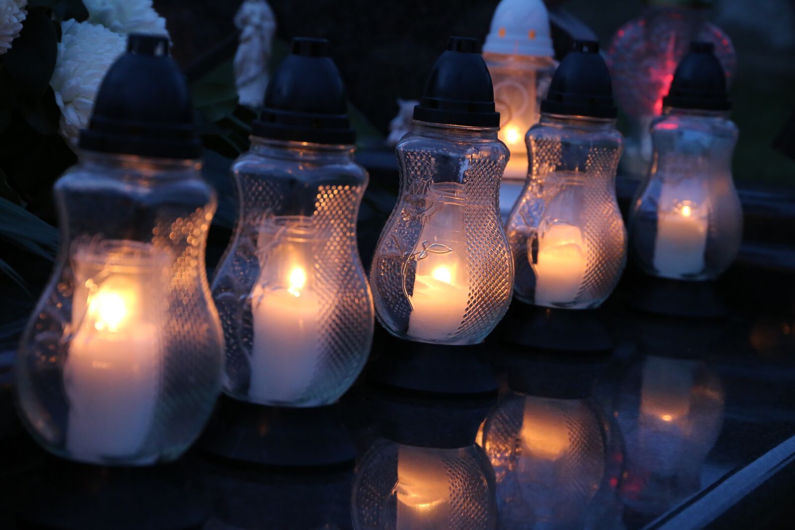 Canon EF 24-105mm F3.5-5.6 IS STM sample photo. All saints, white candles photography