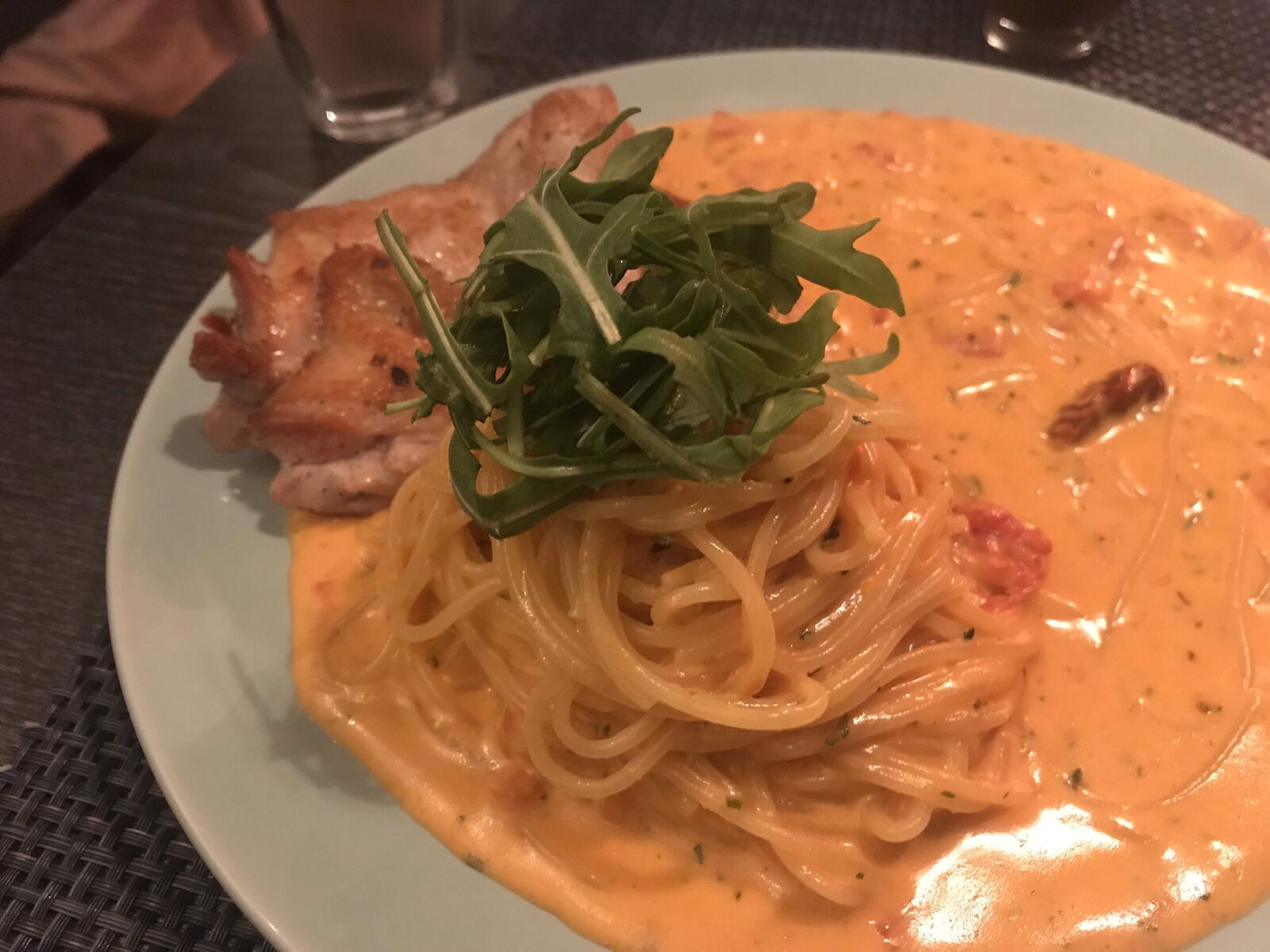 Apple iPhone 7 sample photo. Spaghetti, food, restaurant photography