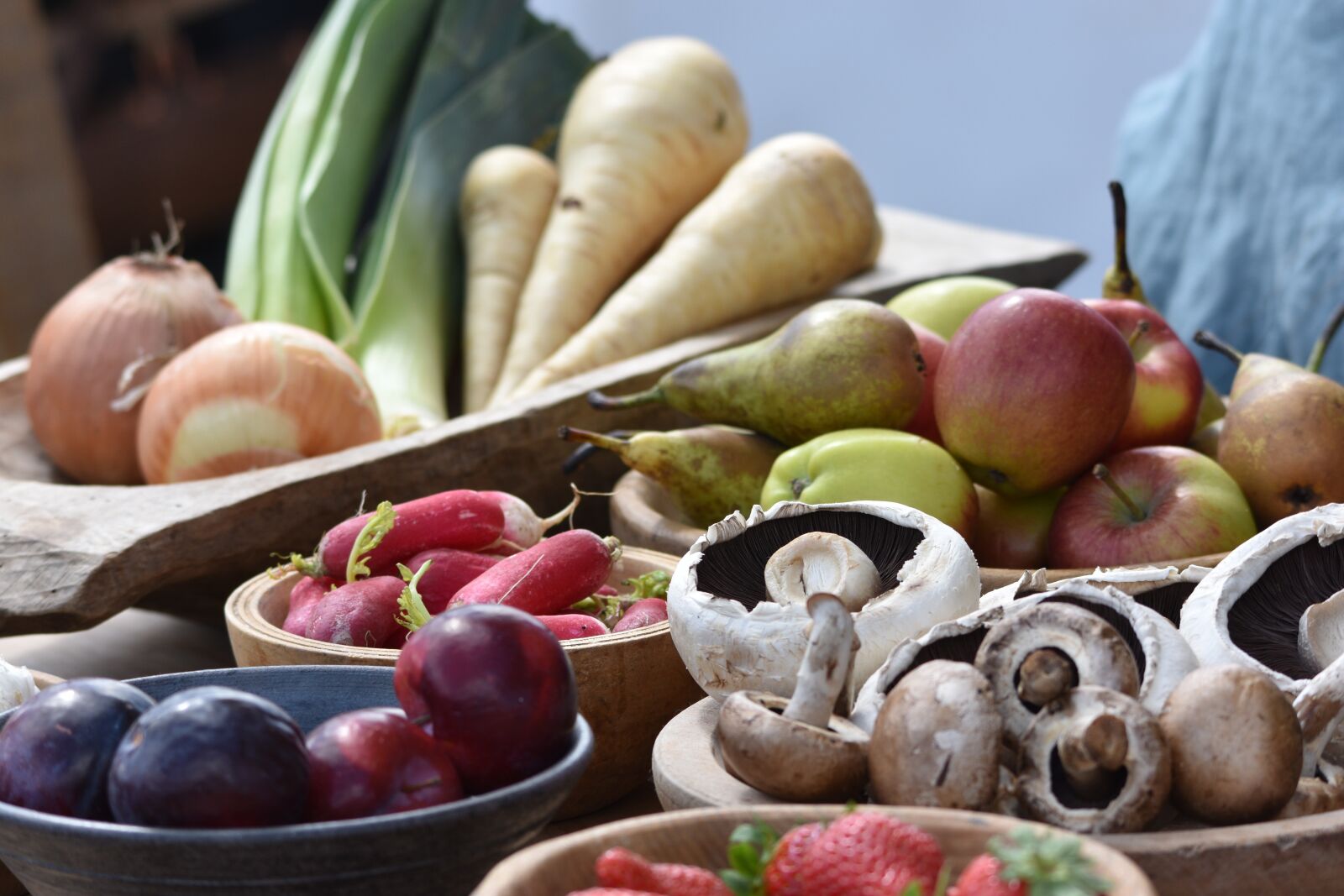 Nikon D3400 sample photo. Mushrooms, turnip, vegetables photography