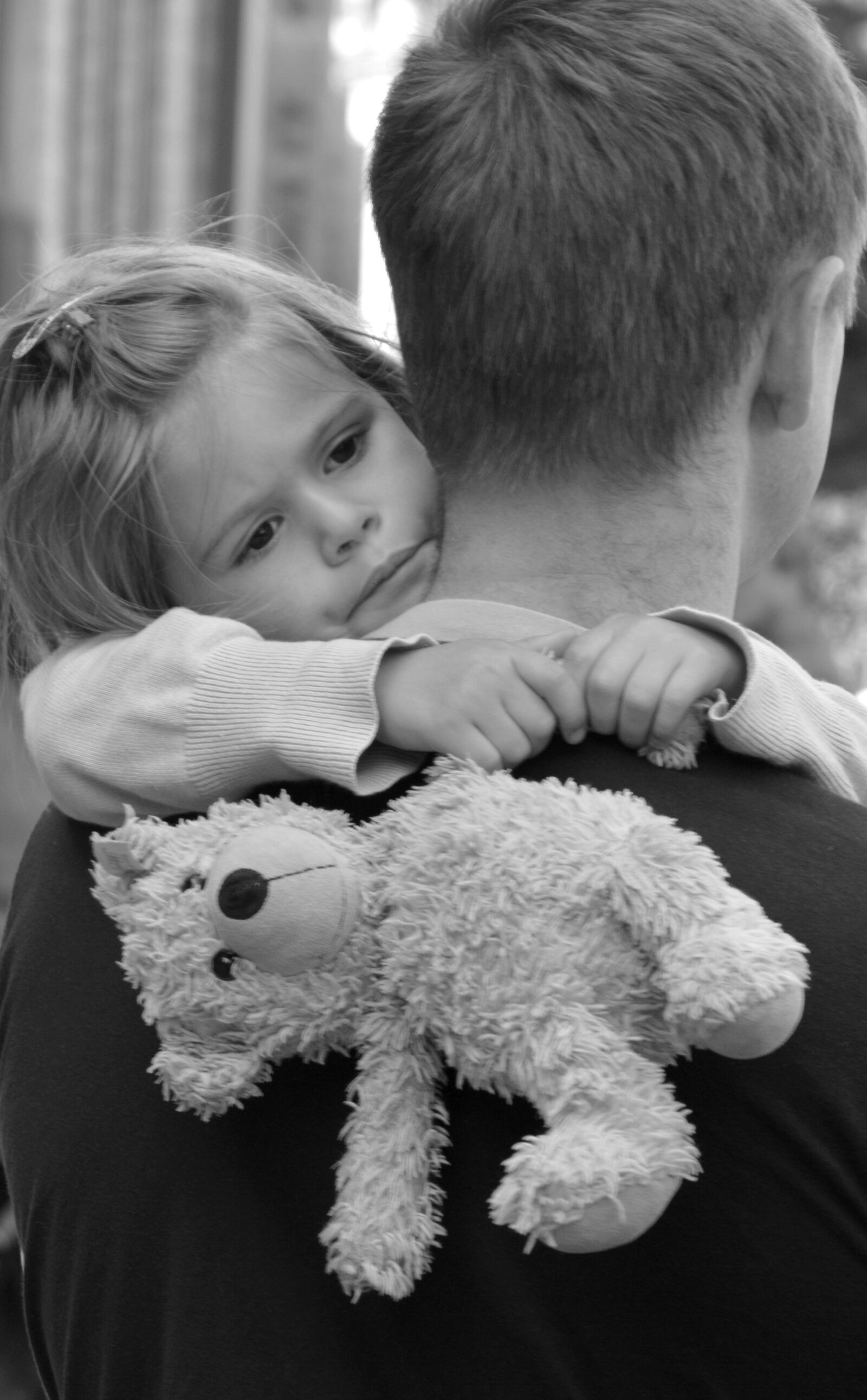 Nikon D7100 sample photo. Child, father, teddy photography