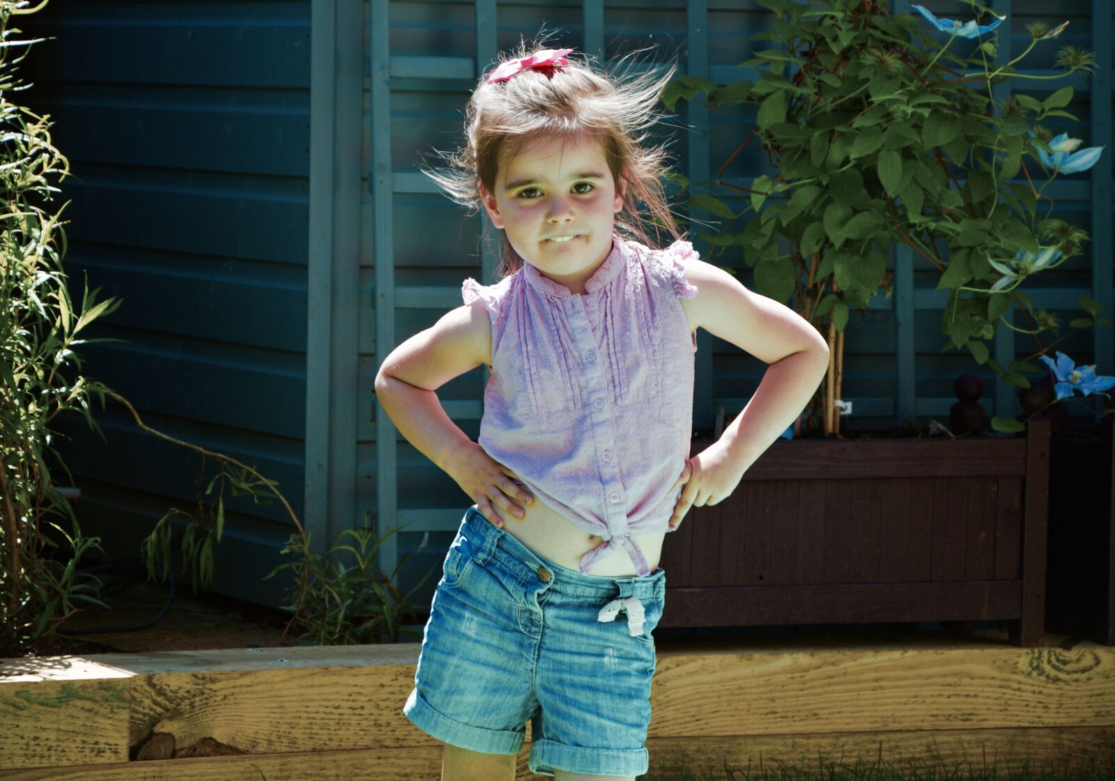 Nikon D3200 sample photo. Fun, garden, girl, pink photography