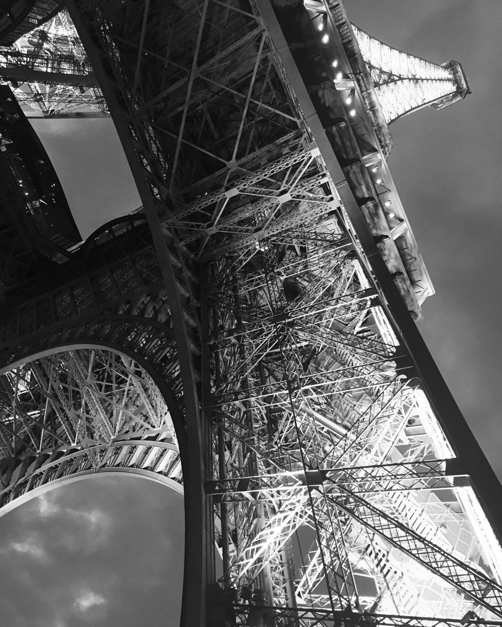 Apple iPhone 6s sample photo. Black, and, white, eiffel photography