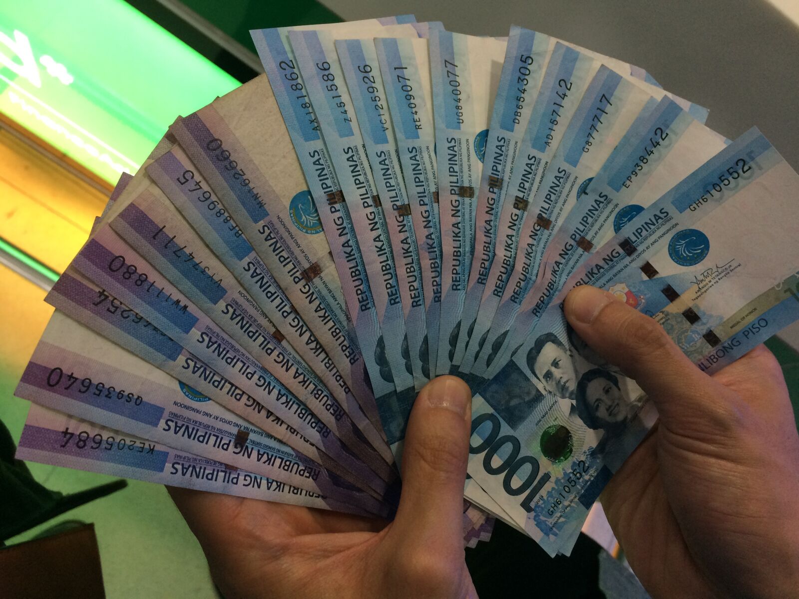 iPhone 5s back camera 4.15mm f/2.2 sample photo. Silver, money philippines, rich photography
