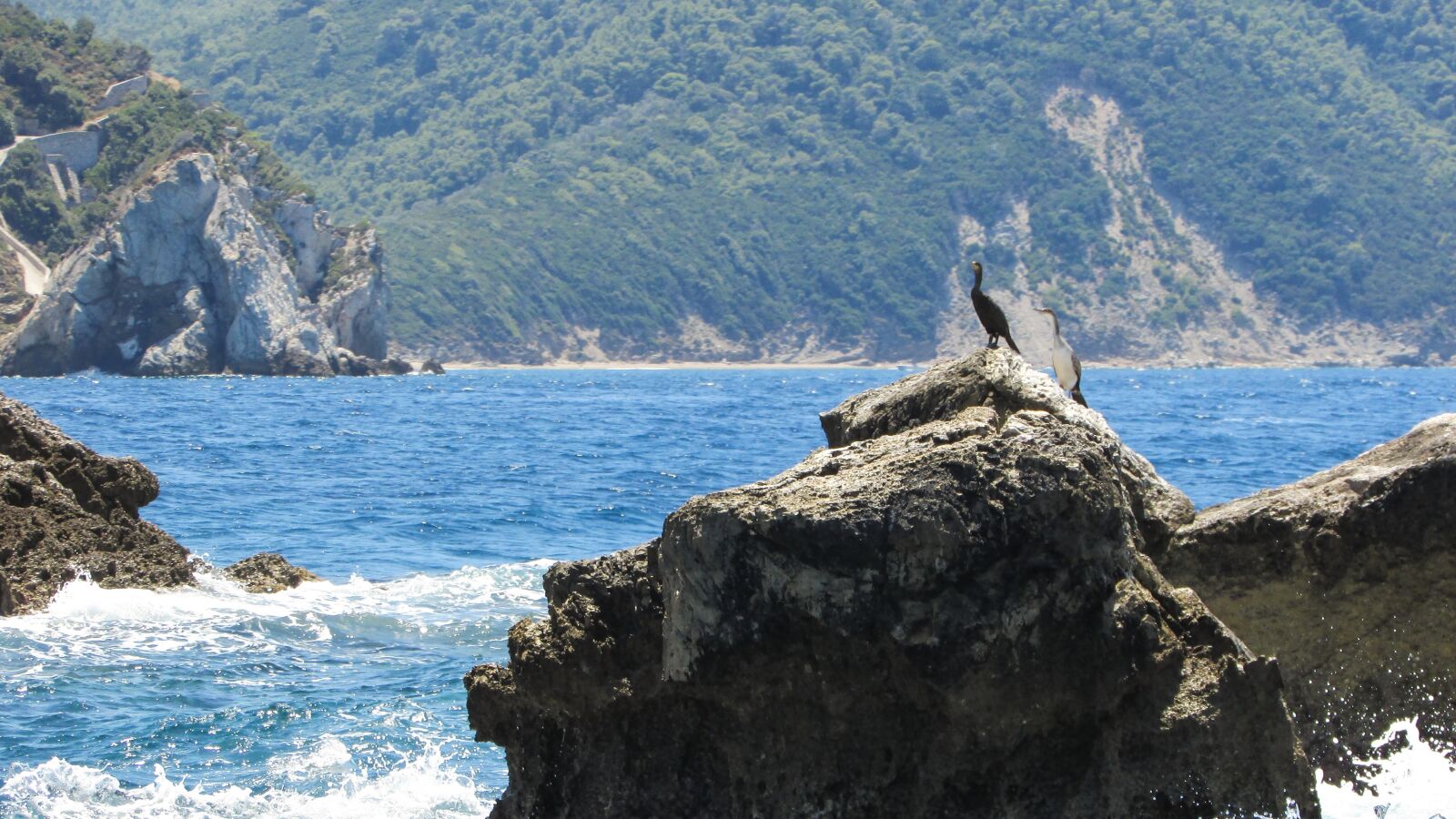 Canon PowerShot SX400 IS sample photo. Greece, skiathos, rock photography