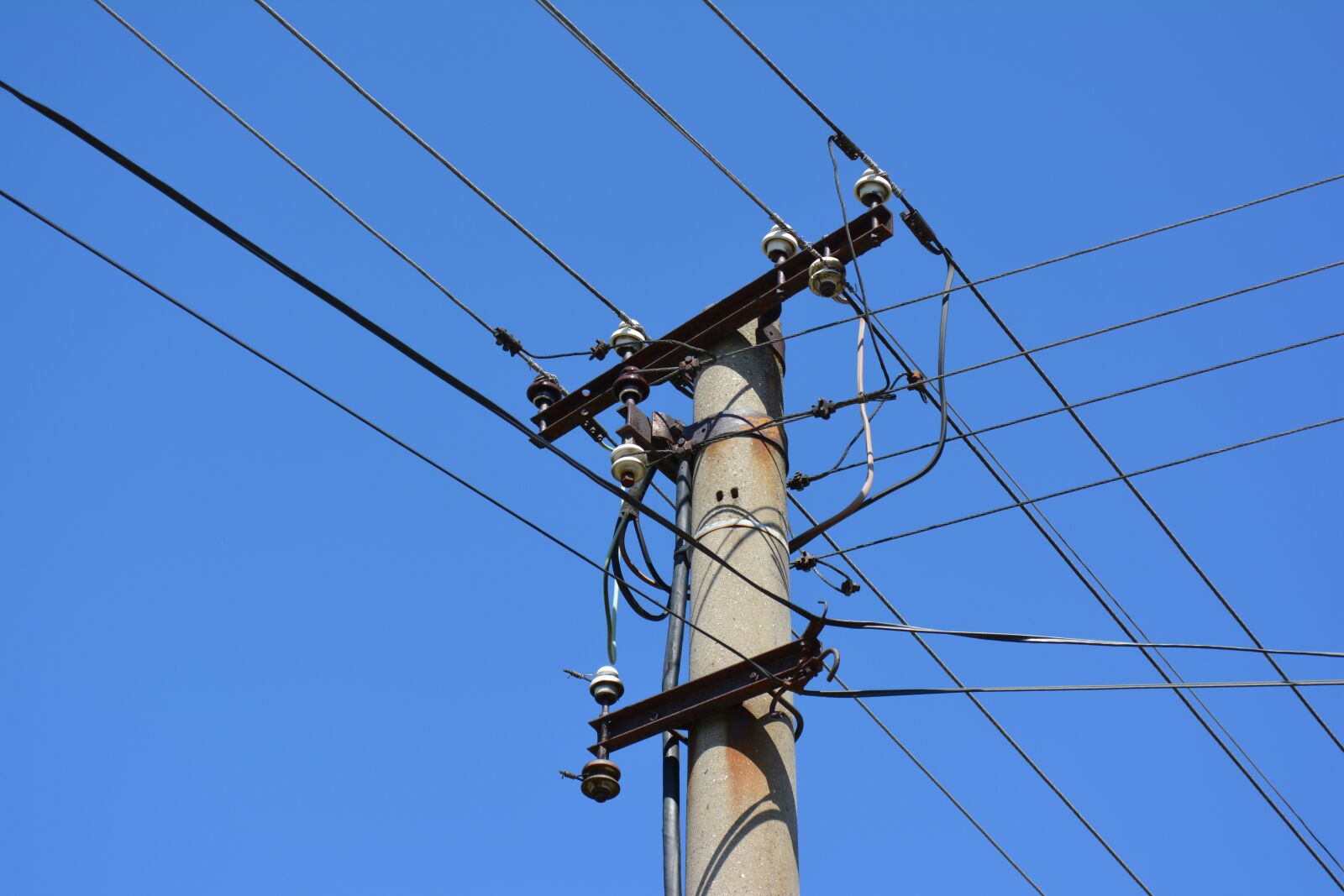 Nikon D5200 sample photo. Strommast, current, energy photography