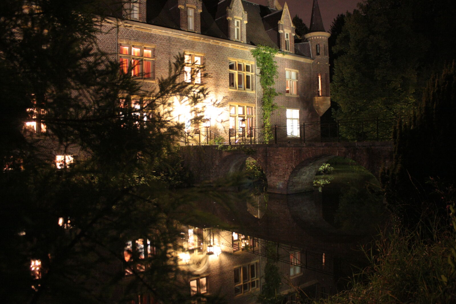 Canon EOS 450D (EOS Rebel XSi / EOS Kiss X2) sample photo. Castle, lights, night, reflex photography