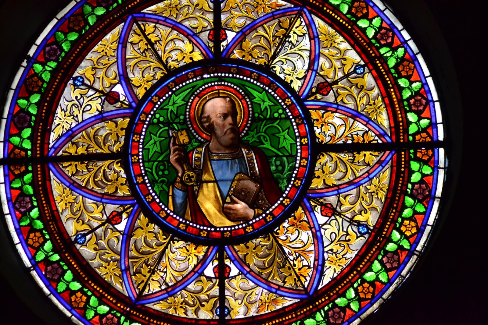 Nikon D3100 sample photo. Stained glass, window, church photography