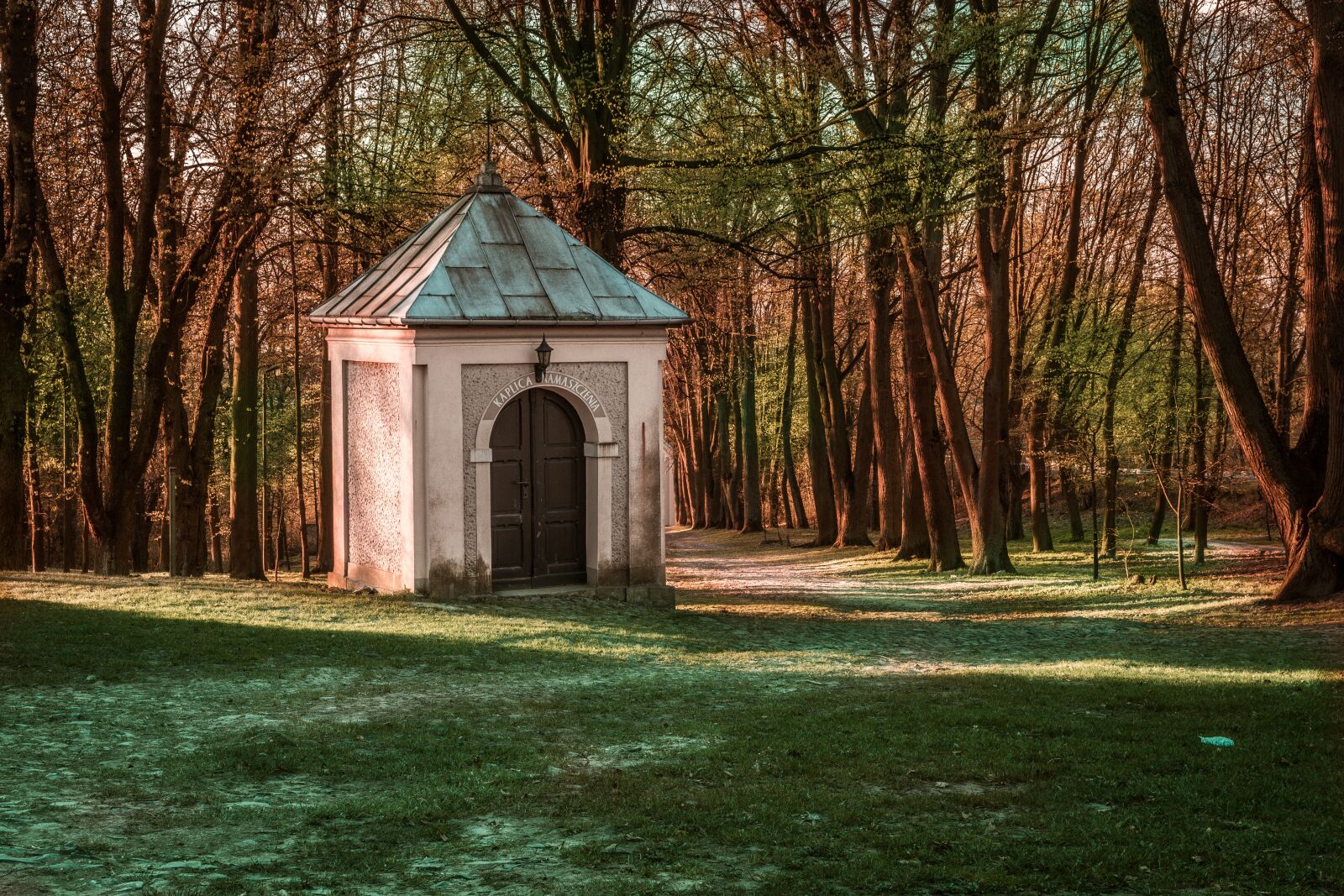 Sigma 17-50mm F2.8 EX DC HSM sample photo. Chapel, forest, park photography