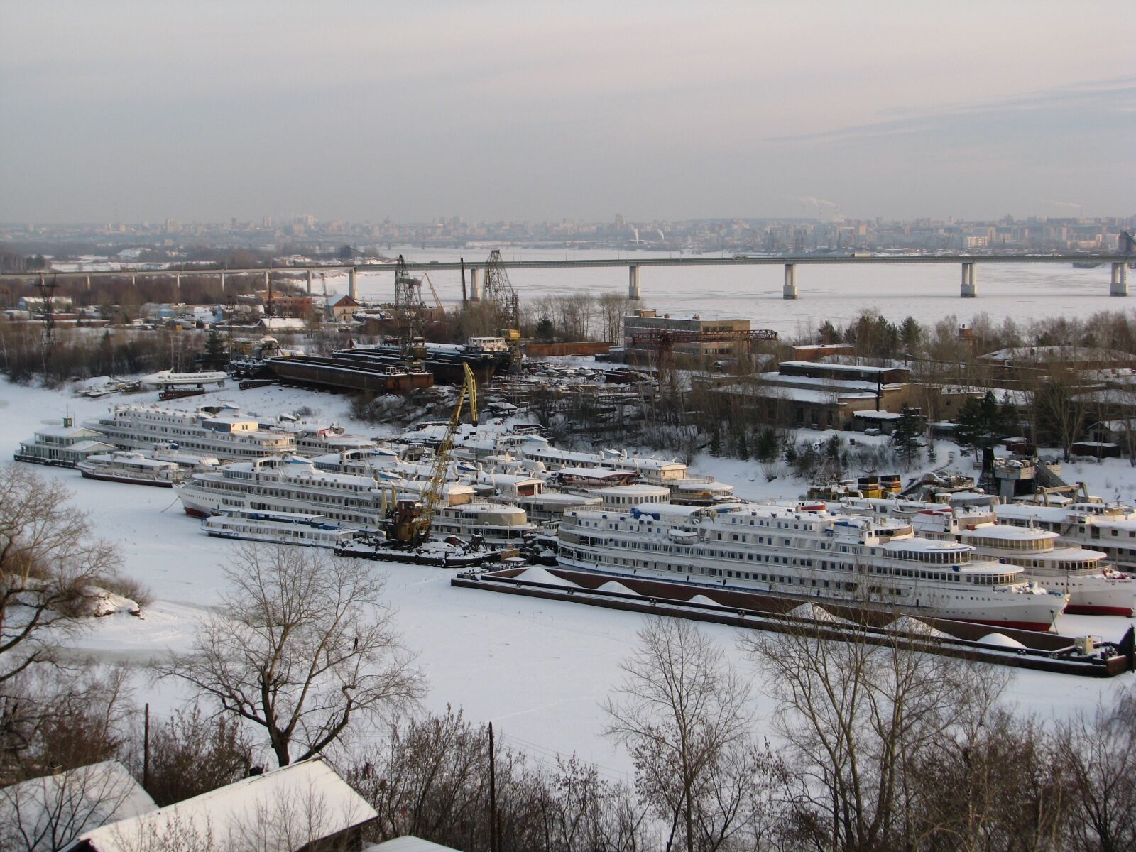 Canon POWERSHOT S5 IS sample photo. R, kama, krasavinsky bridge photography