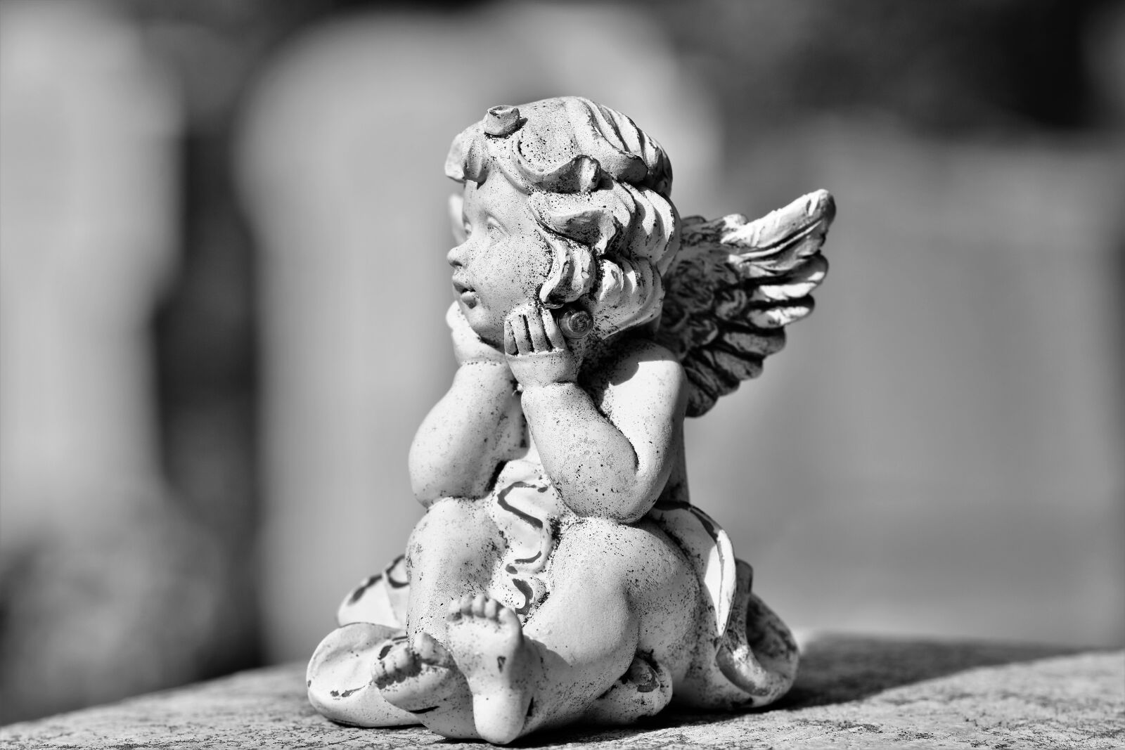 Nikon D7200 sample photo. Angel, angel figure, sculpture photography