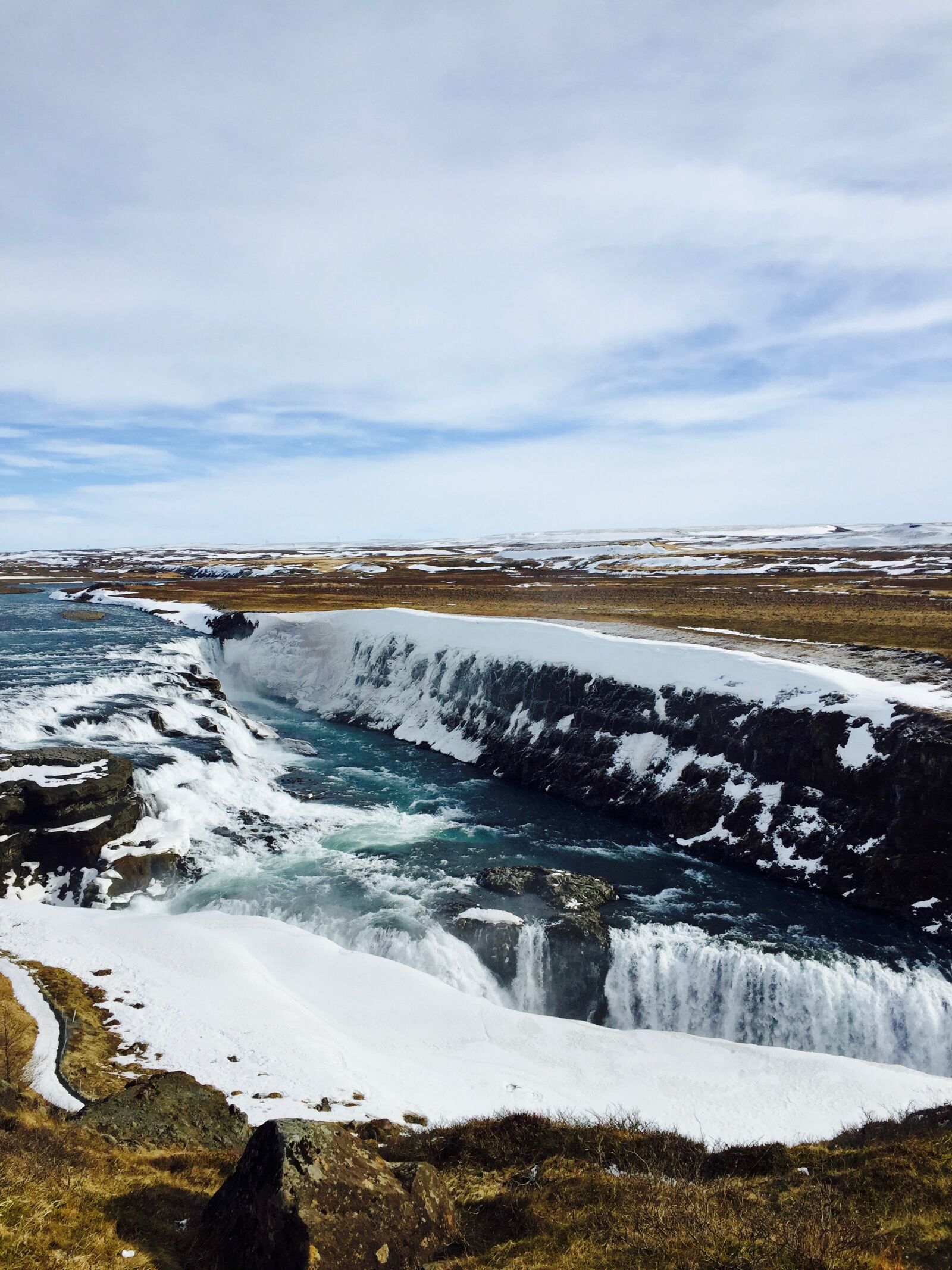 iPhone 6 back camera 4.15mm f/2.2 sample photo. Falls, golden, circle, iceland photography