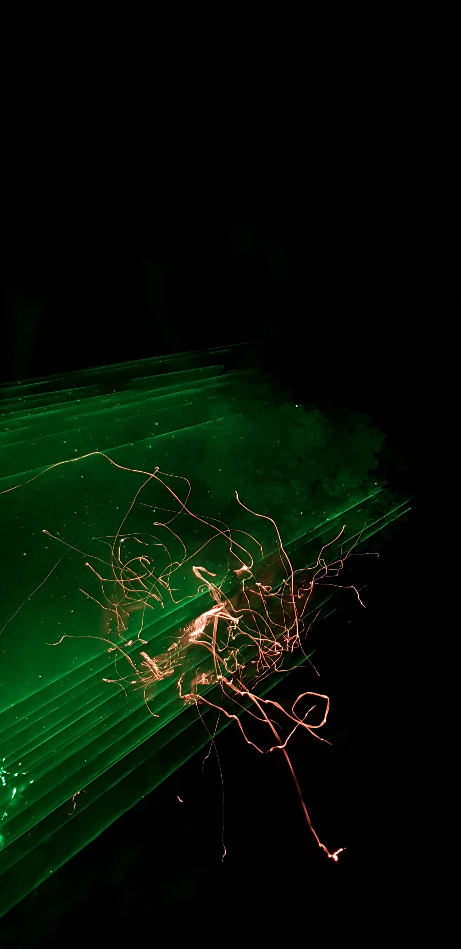 Samsung Galaxy S8 sample photo. Dark, fire, laser, light photography