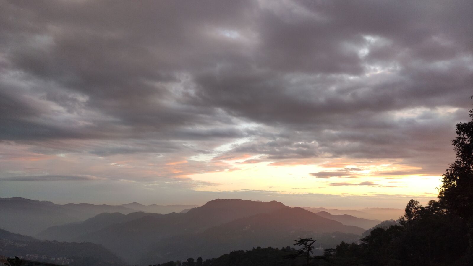 Xiaomi Redmi K20 sample photo. Hills, sunset, sky photography