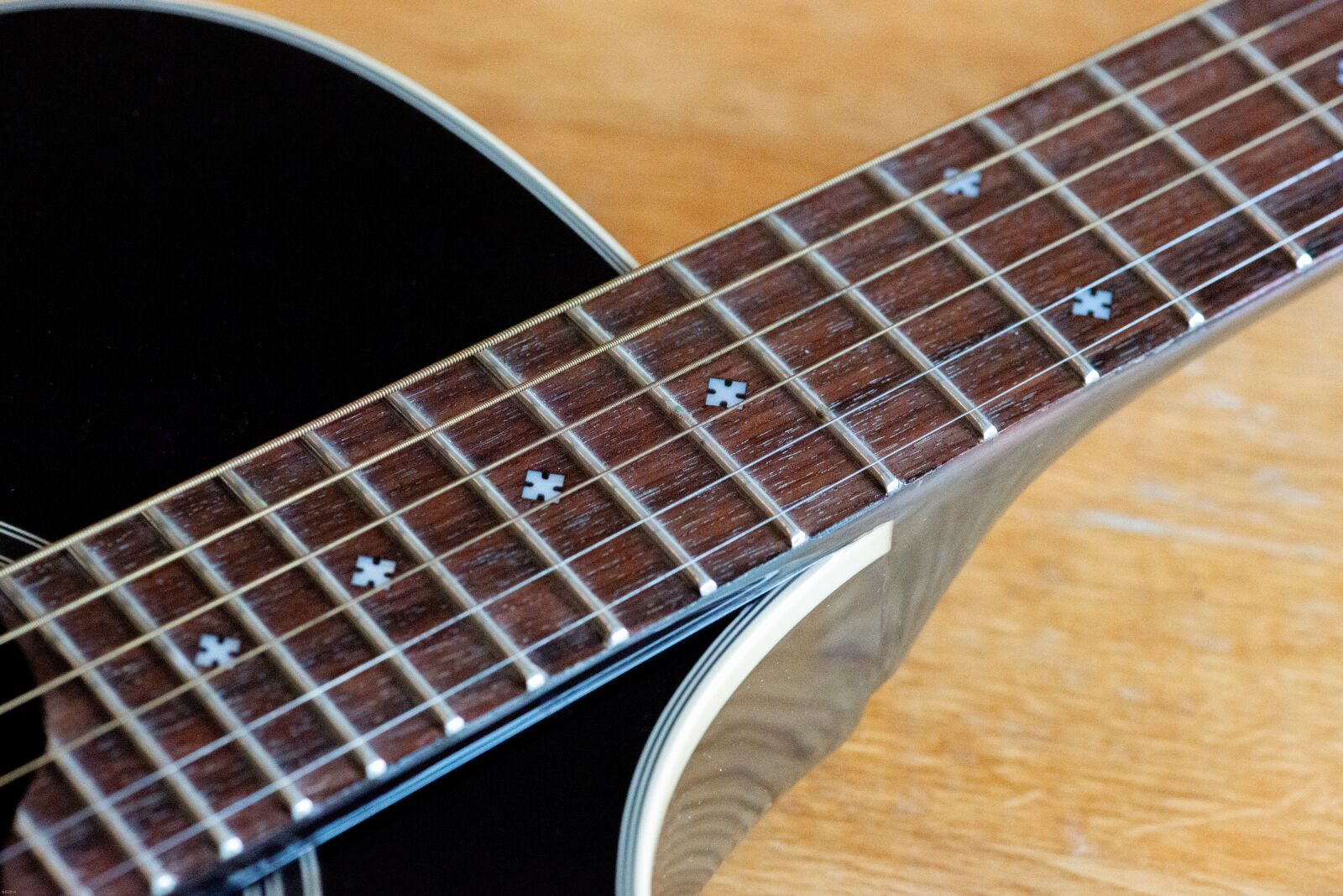 Nikon D800 sample photo. Macro, guitar, fretboard photography