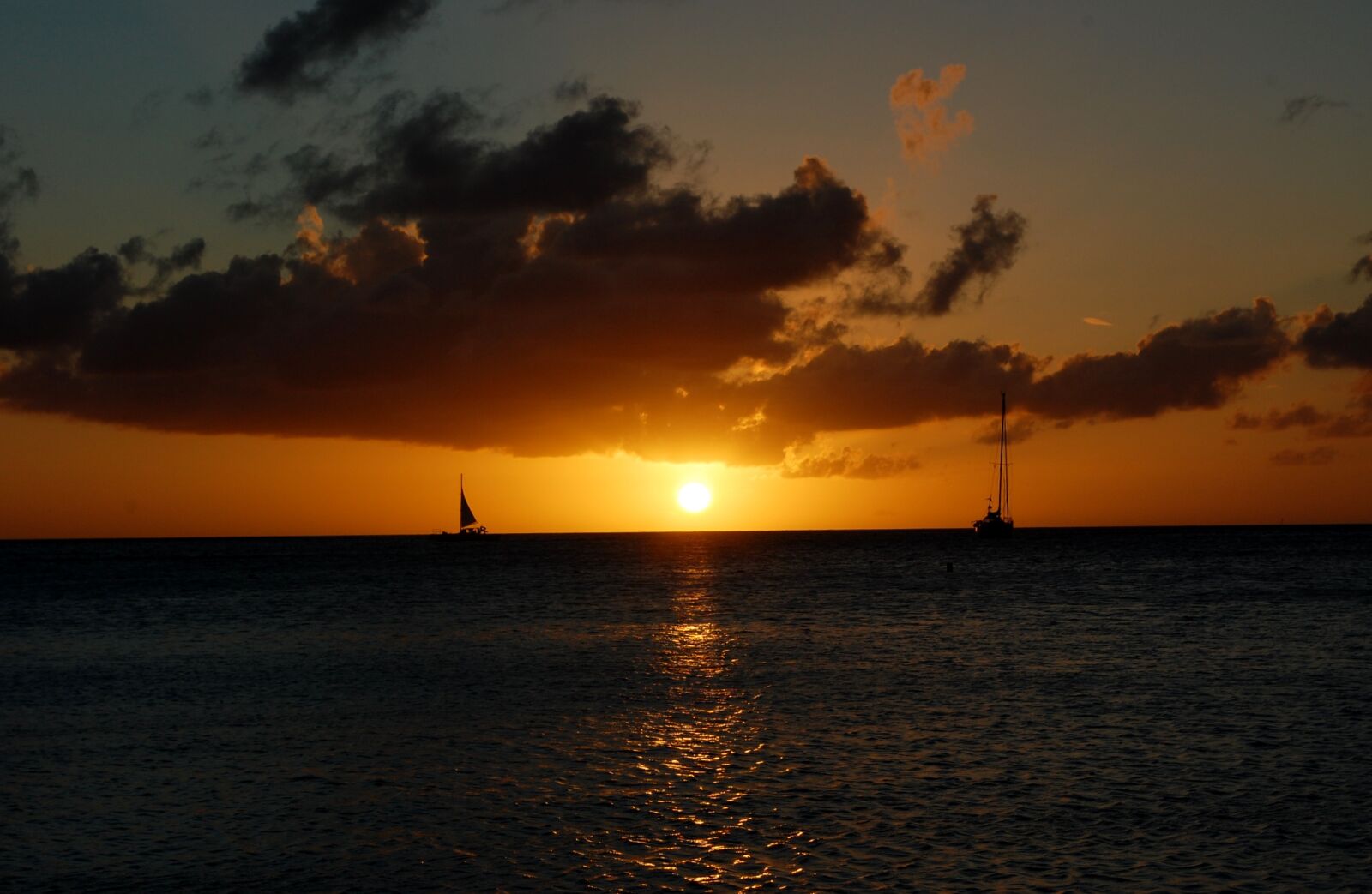 Nikon D40 sample photo. Aruba, sunset, caribbean photography