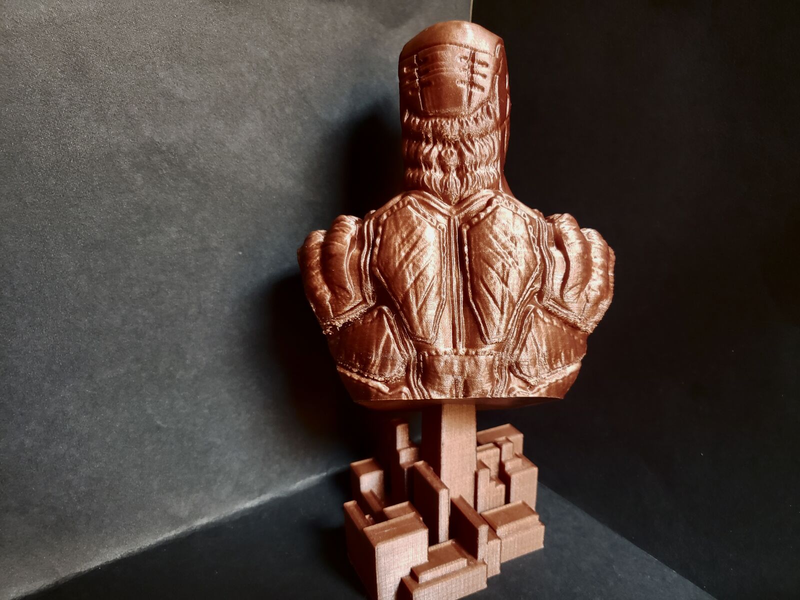 Samsung Galaxy Note9 sample photo. Daredevil, bust, 3d printing photography