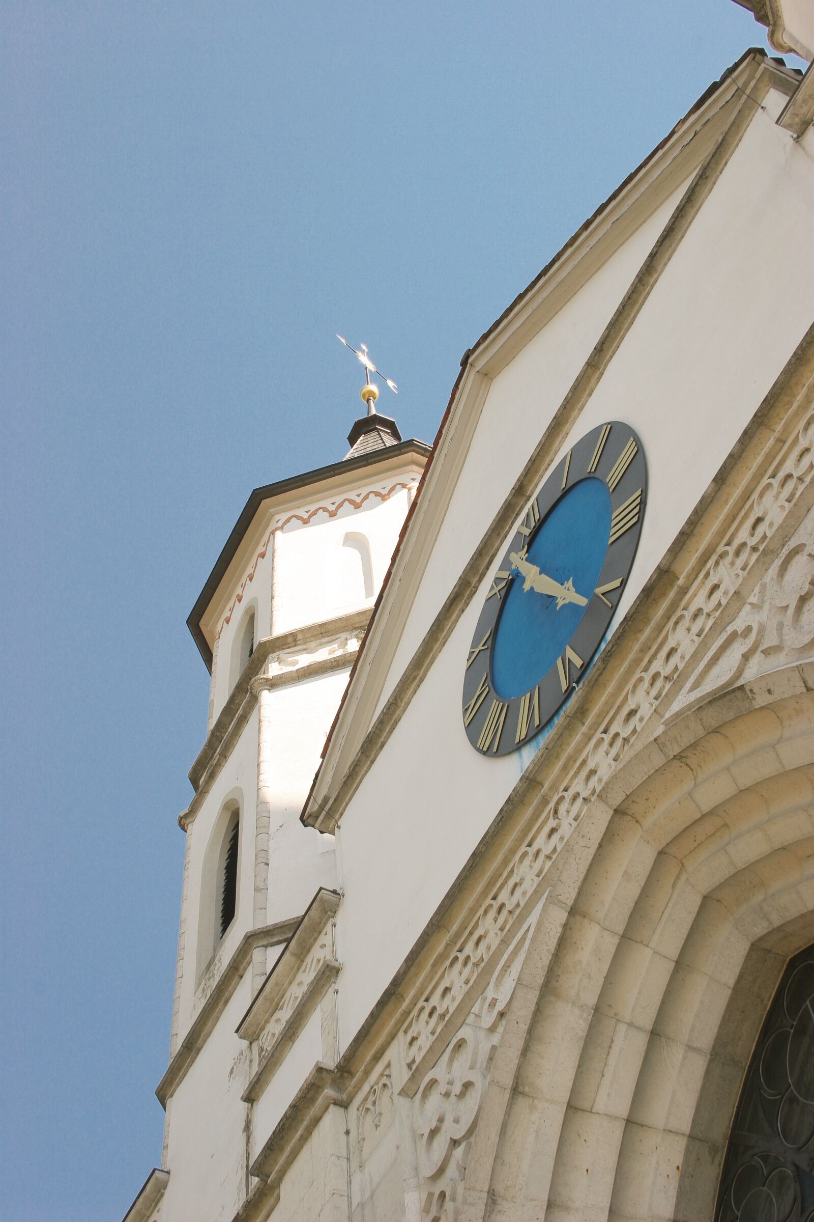Canon EOS 20D sample photo. Church, church clock, aarburg photography