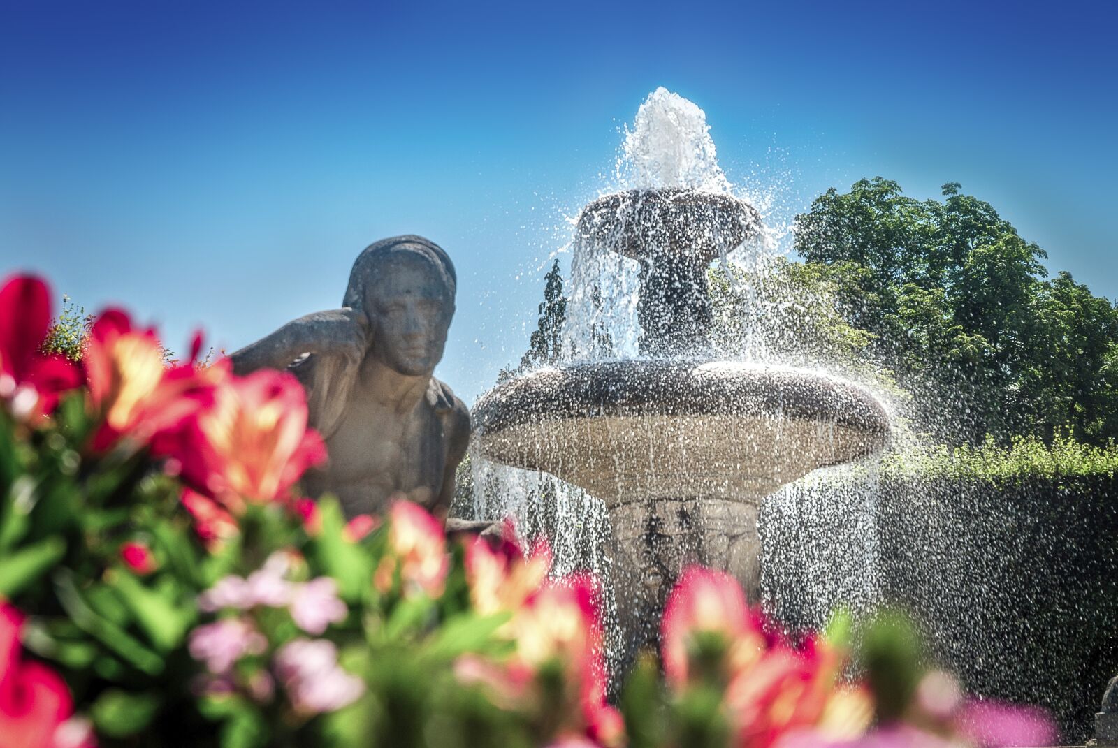 Nikon D200 sample photo. Baden baden, water, summer photography