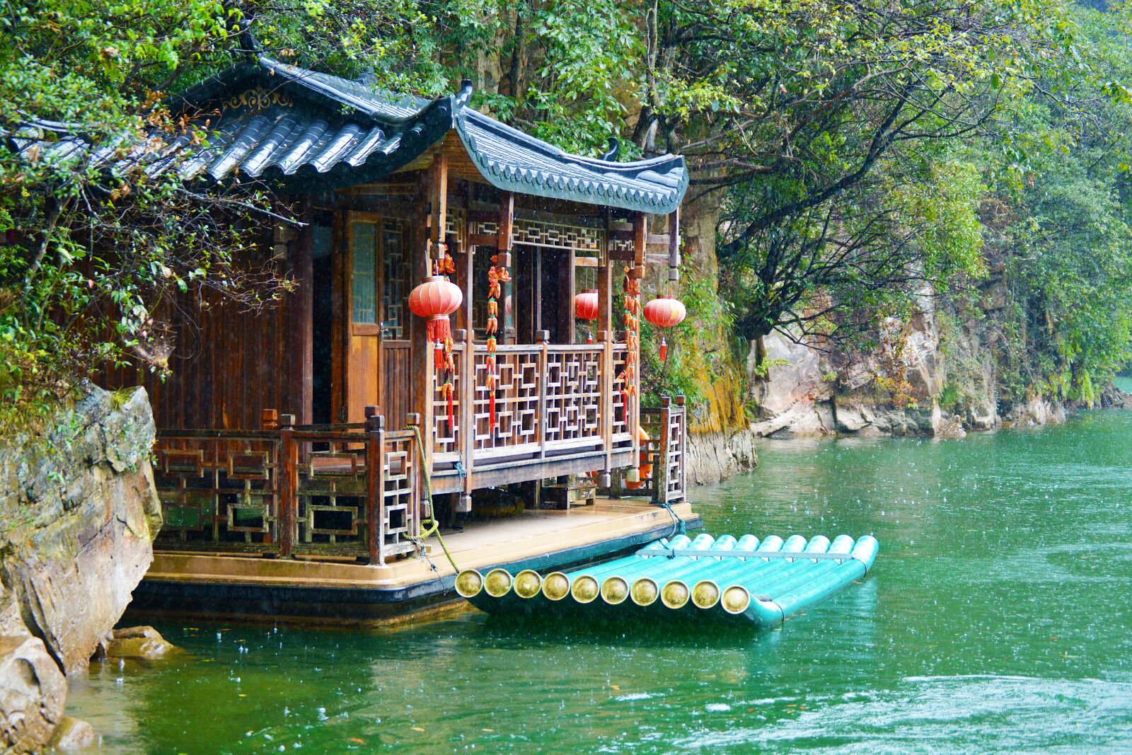 Nikon D5200 sample photo. Lake, baofeng, zhangjiajie photography
