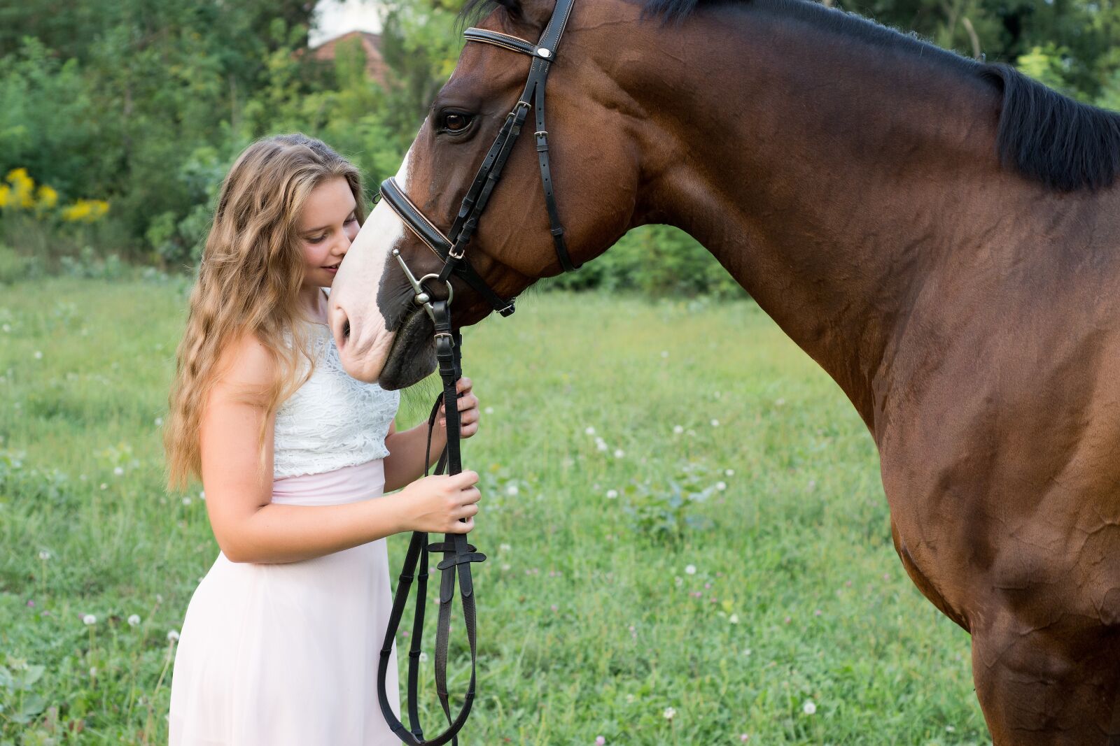 Nikon D7200 sample photo. Girl, friendship, horse photography