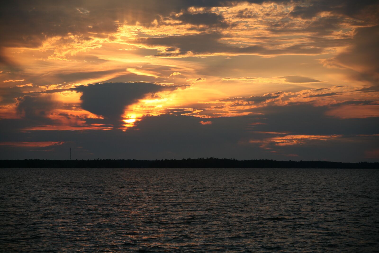 Canon EOS 5D sample photo. Sunset, muskoka, summer photography