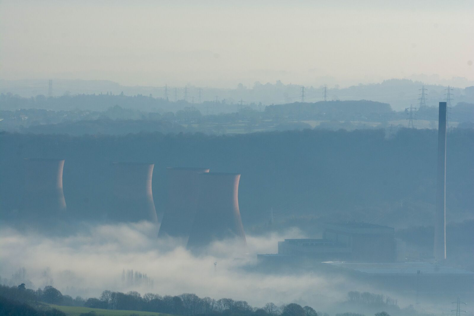 Nikon D7100 sample photo. Ironbridge, power station, mist photography