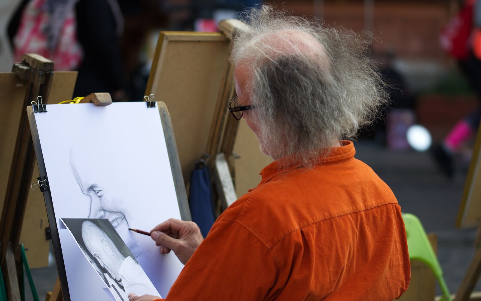 Nikon D5100 sample photo. Painter, artist, cartoonist photography