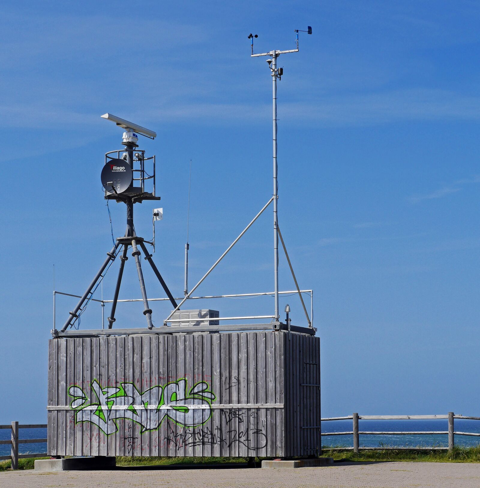 Panasonic Lumix DMC-GH3 sample photo. Weather station, automated, weather photography