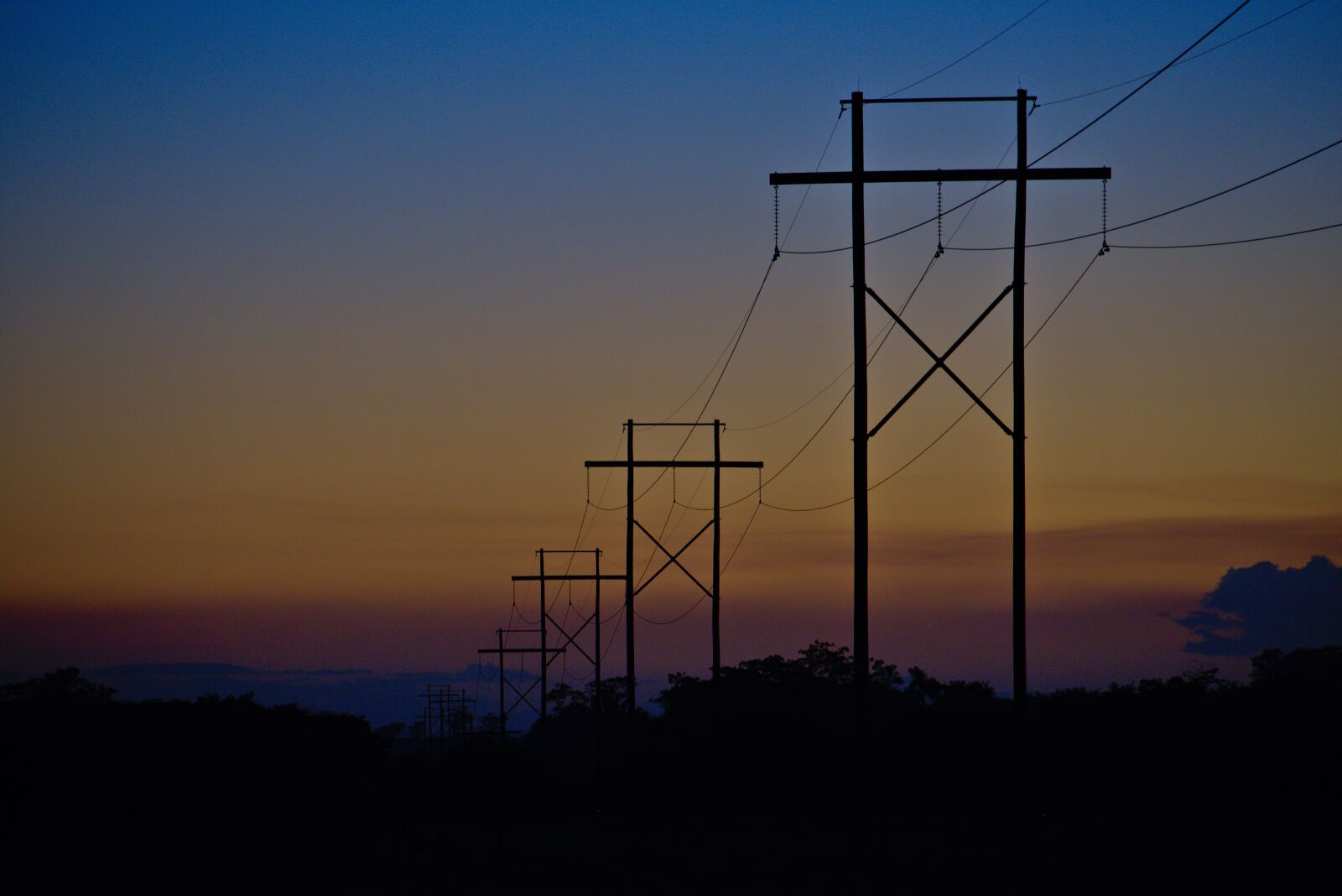 Nikon D7200 sample photo. Electricity, sky, wire photography